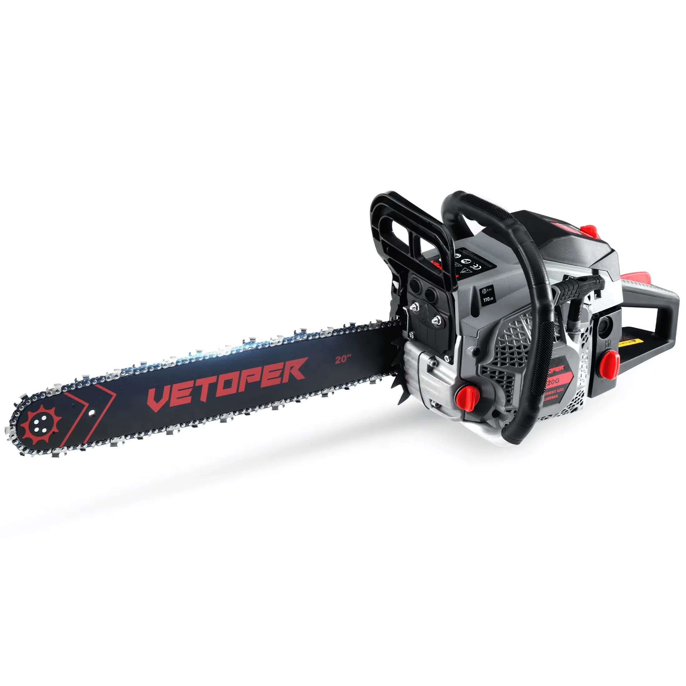 Modern Chainsaw with Chain Brake, Automatic Chain Oiler, Gas Powered 16'' 58CC 2-Cycle Chain Saw for Garden - Model 39337A