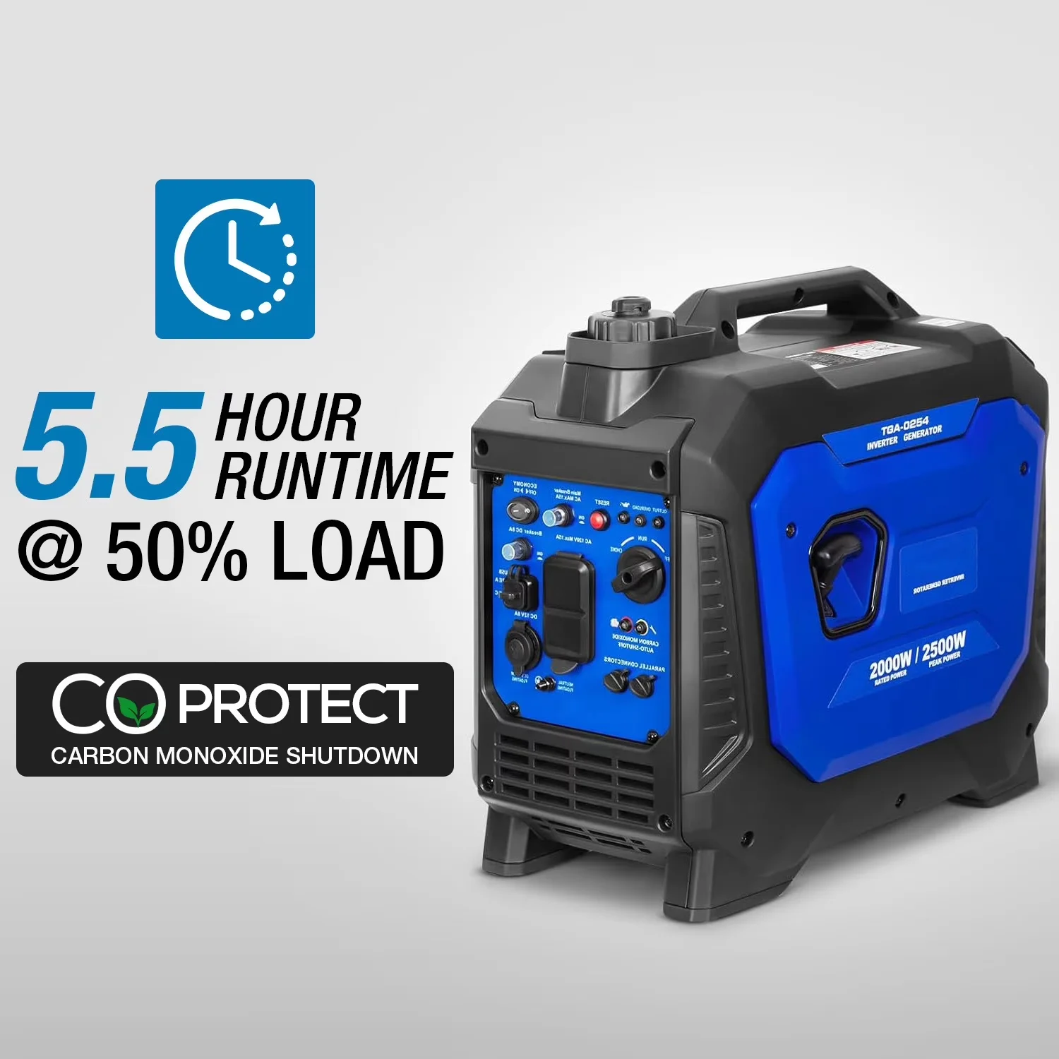 Versatile Generator with 2500W, 120V, Usb Port - Compact and Portable Model 49AE73