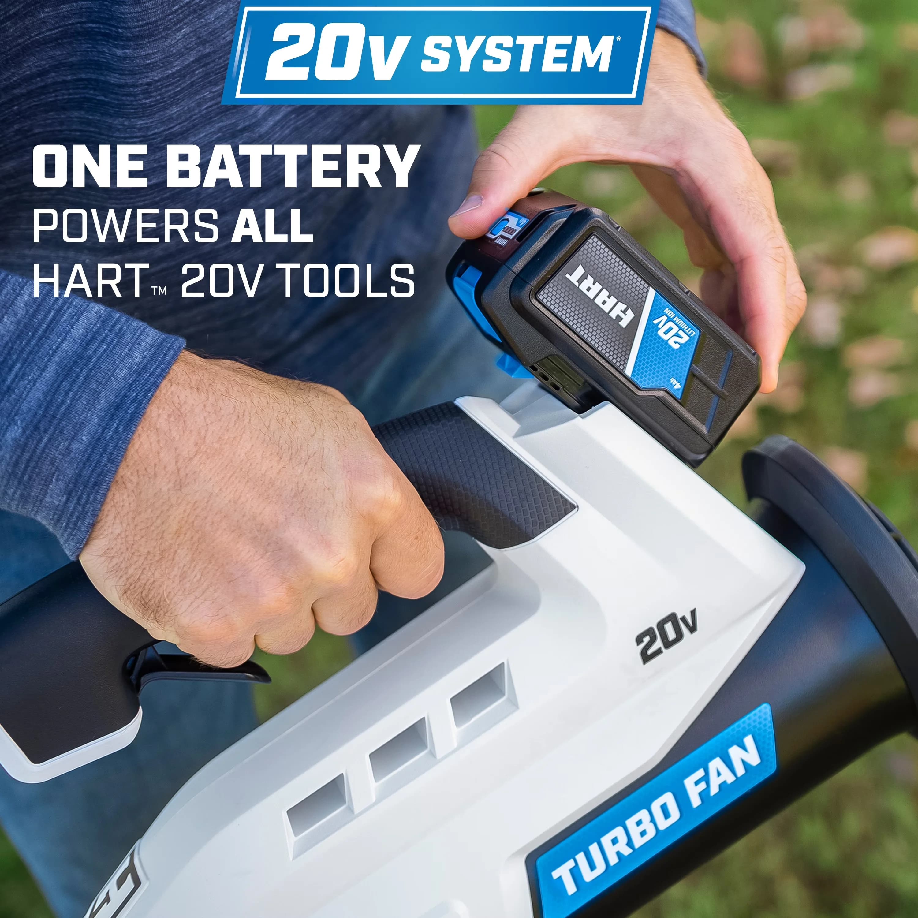 Leaf Blower Versatile with Battery, 20V - Durable Build Model 9D4472