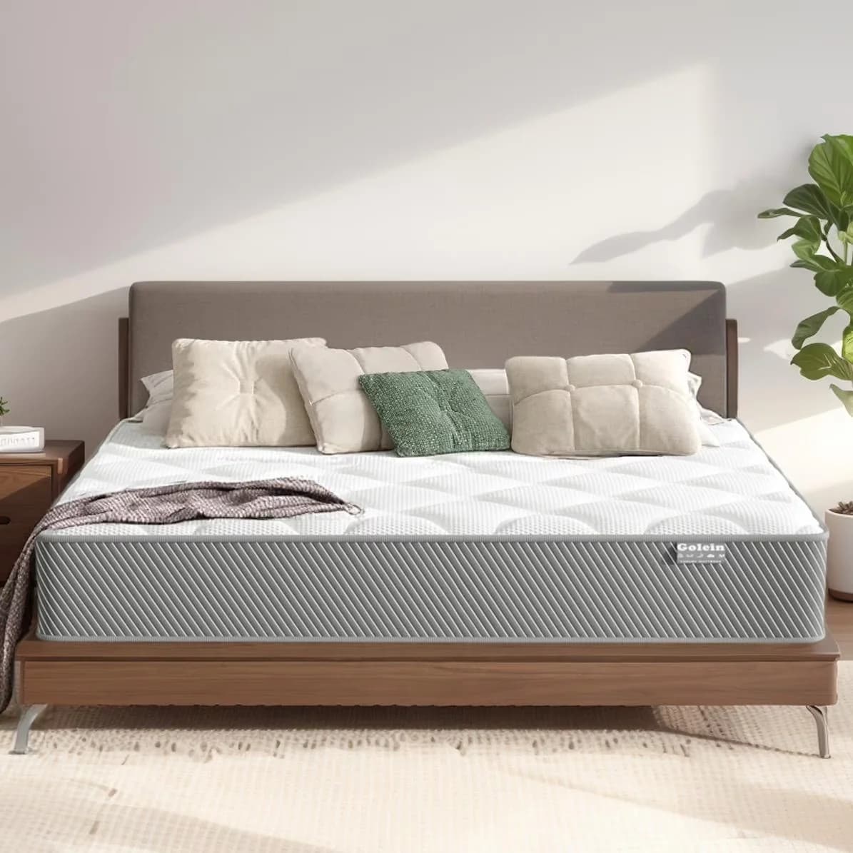 Compact Mattresses Accessory with Mattress-In-A-Box, Back Pressure & Pain Relief, Medium Firm - Memory Foam Multicolor Model 2FE3D5