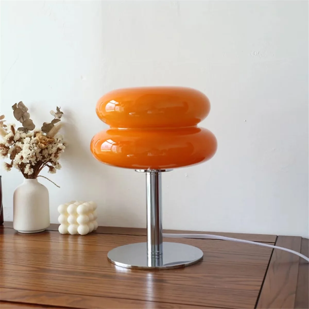 Versatile Table Lamp with Bedside Lamps, Modern, glass table lamp - Orange Glass Model A1E6EB