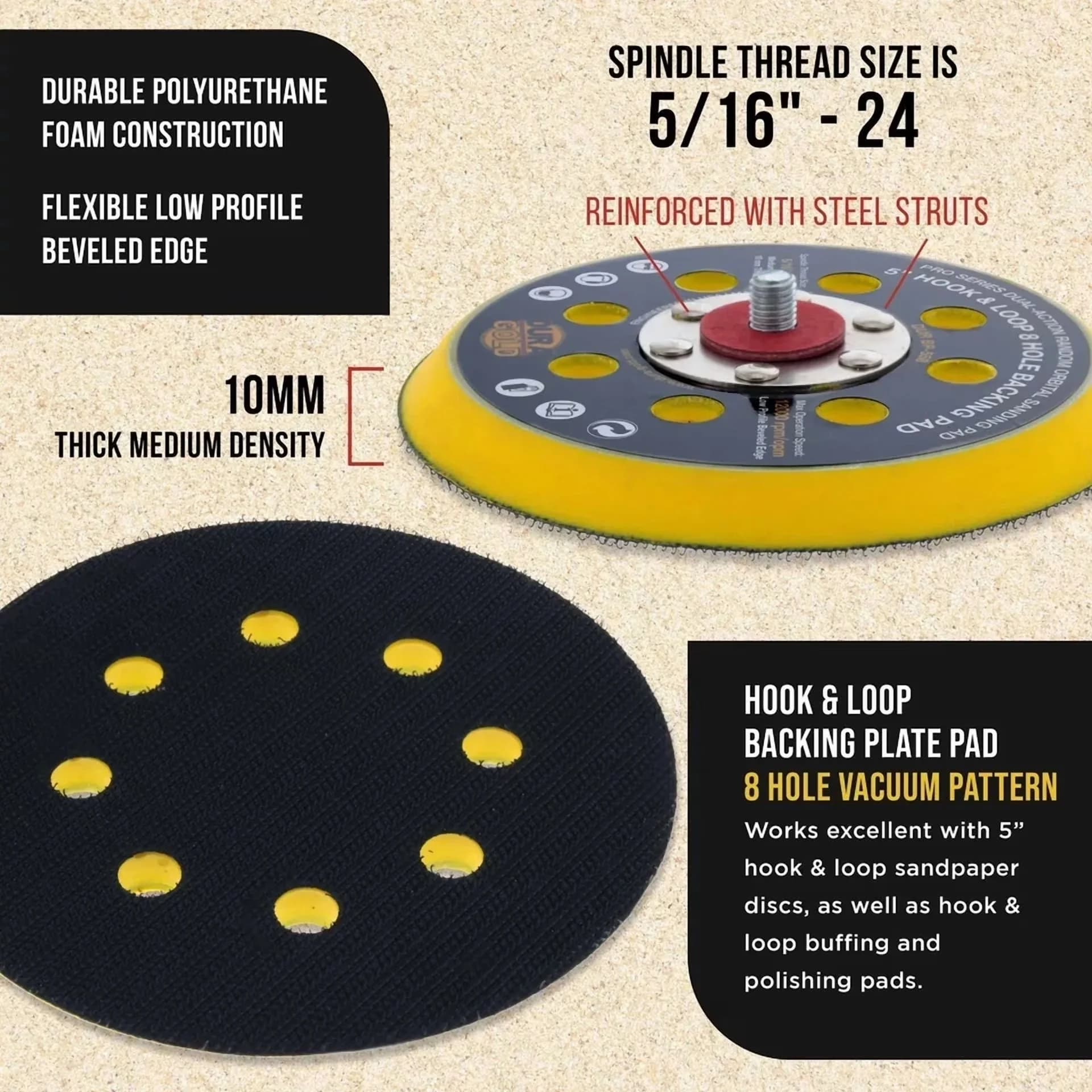 Essential Paint Tools Supplies - Paint Brushes Rollers Tray with Flexible, Heavy-Duty, 8 Hole Pattern Model E0824F