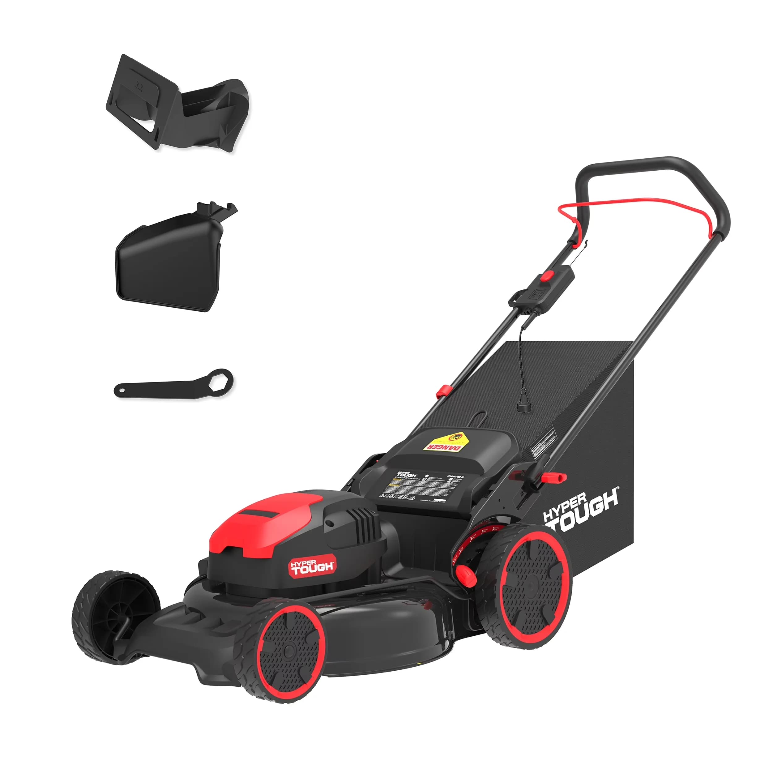 Durable Push Mower with Bagger, Mulching - Black 13A - Industrial Grade Model C21B6F