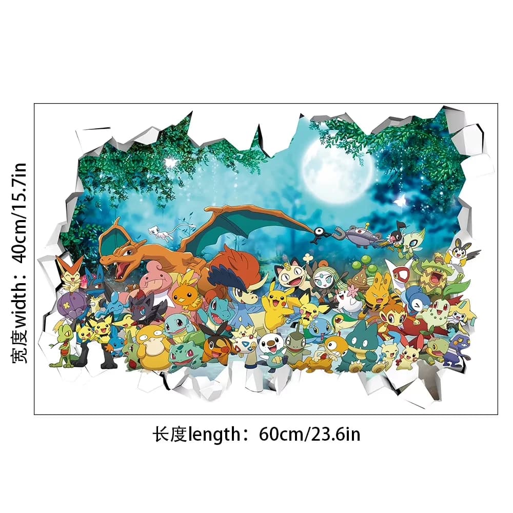 Durable Wallpaper Wall Decals Wall Covering - Multicolor Pvc 40CM - Industrial Grade Model 0D0FB3