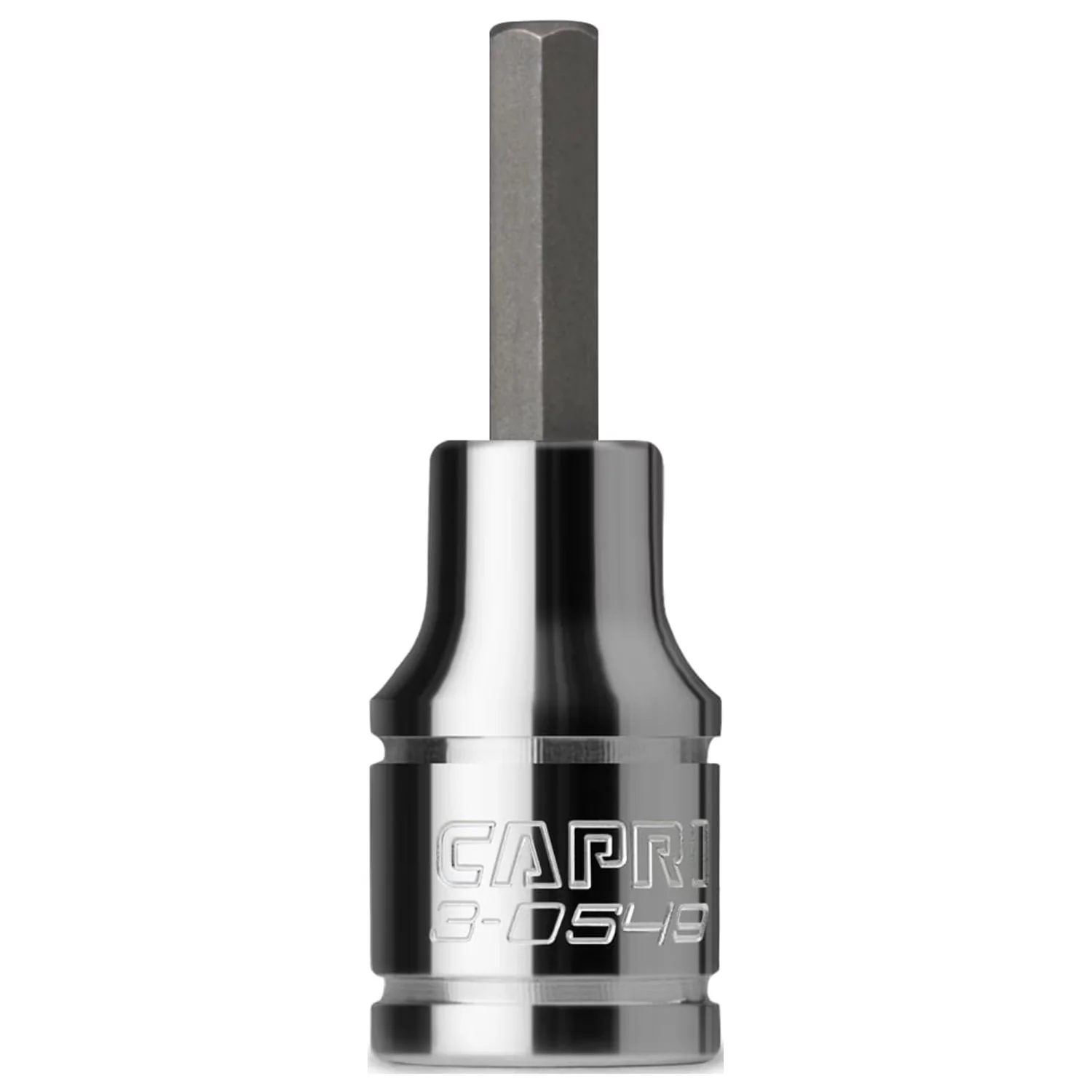 Pro Tool Sleek with 1/4-Inch Drive, SAE, 1/8-Inch Hex Bit Socket - Silver Steel Model 6941DE