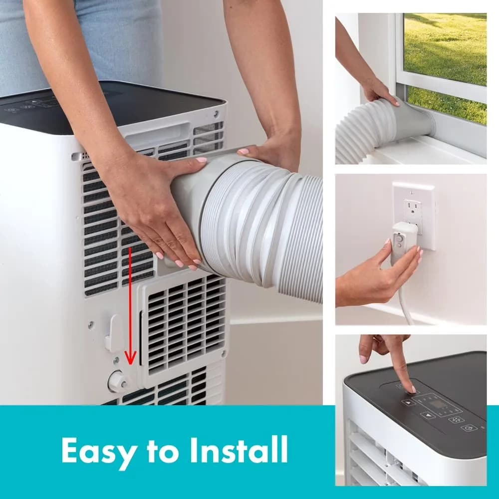 Air Conditioner Reliable with Timer, Wi-Fi Capable, Portable - Ergonomic Design Model 1A8BF5