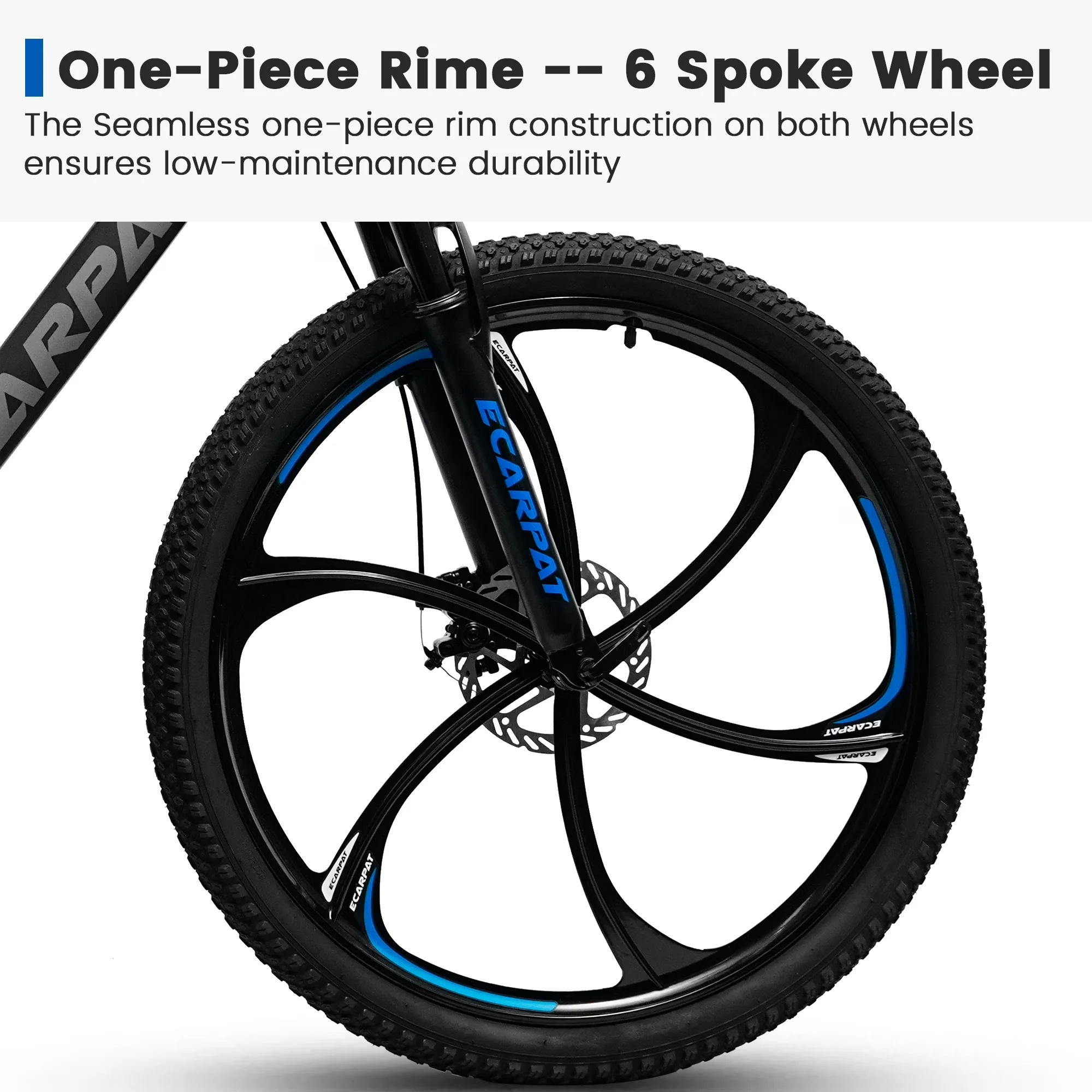 Mountain Bike Classic with Adjustable Seat, 21 Speeds Dual Disc Brake - Black Model 5F9E55