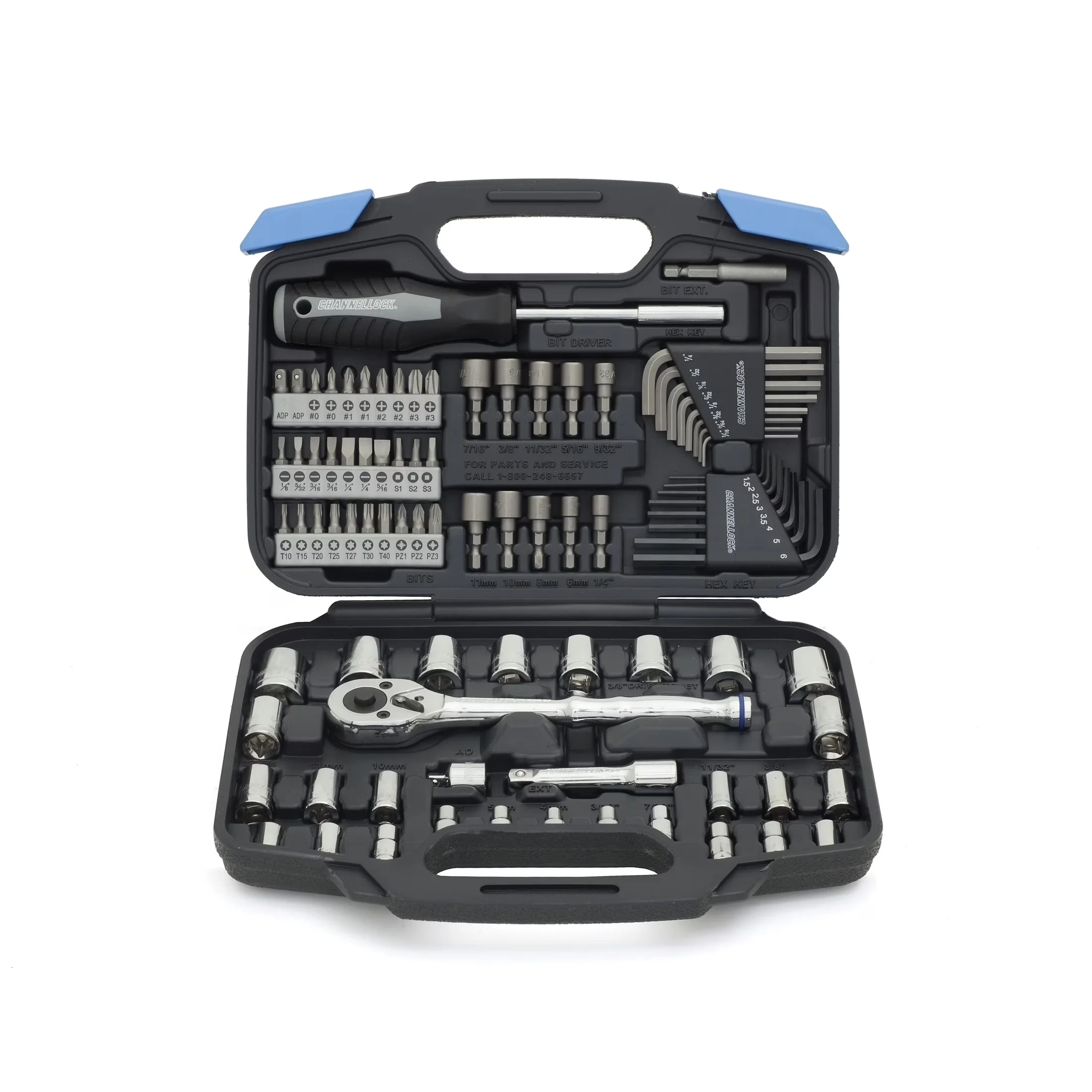 Premium Hand Tool Set with Magnetic, 94 pieces (39070) - Chrome Vanadium Silver Model 747CE1