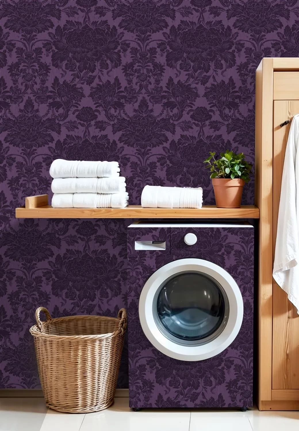Essential Wallpaper Wall Decals Wall Covering with Waterproof - Vinyl 17.7"W x 118"L for Bedroom Model EA56D5