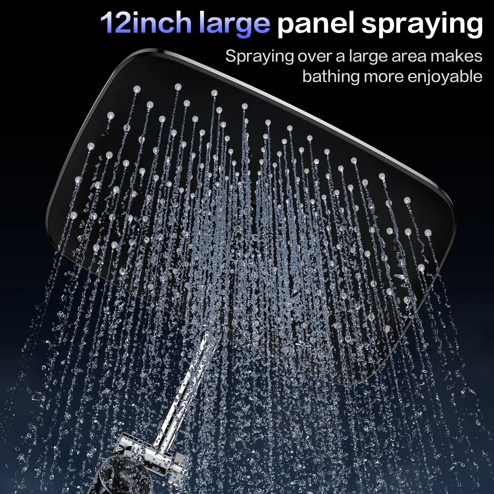 Professional Shower Head with Easy To Clean, Detachable - Silver Abs And Stainless Steel Model 8F2675