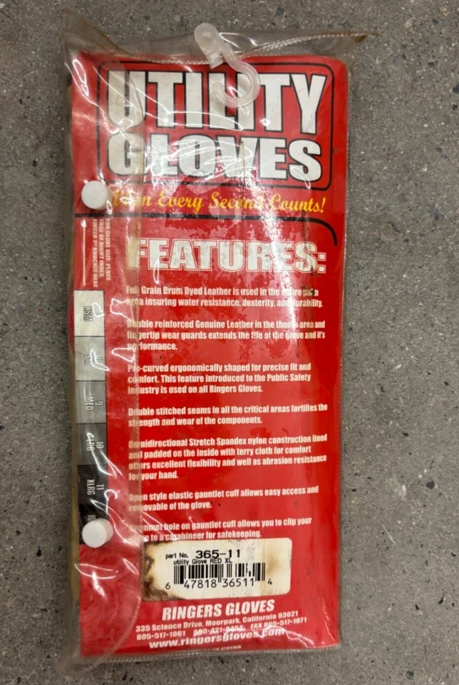 Quality Protective Equipment - Red XL Ringer - Standard Series Model 395E73