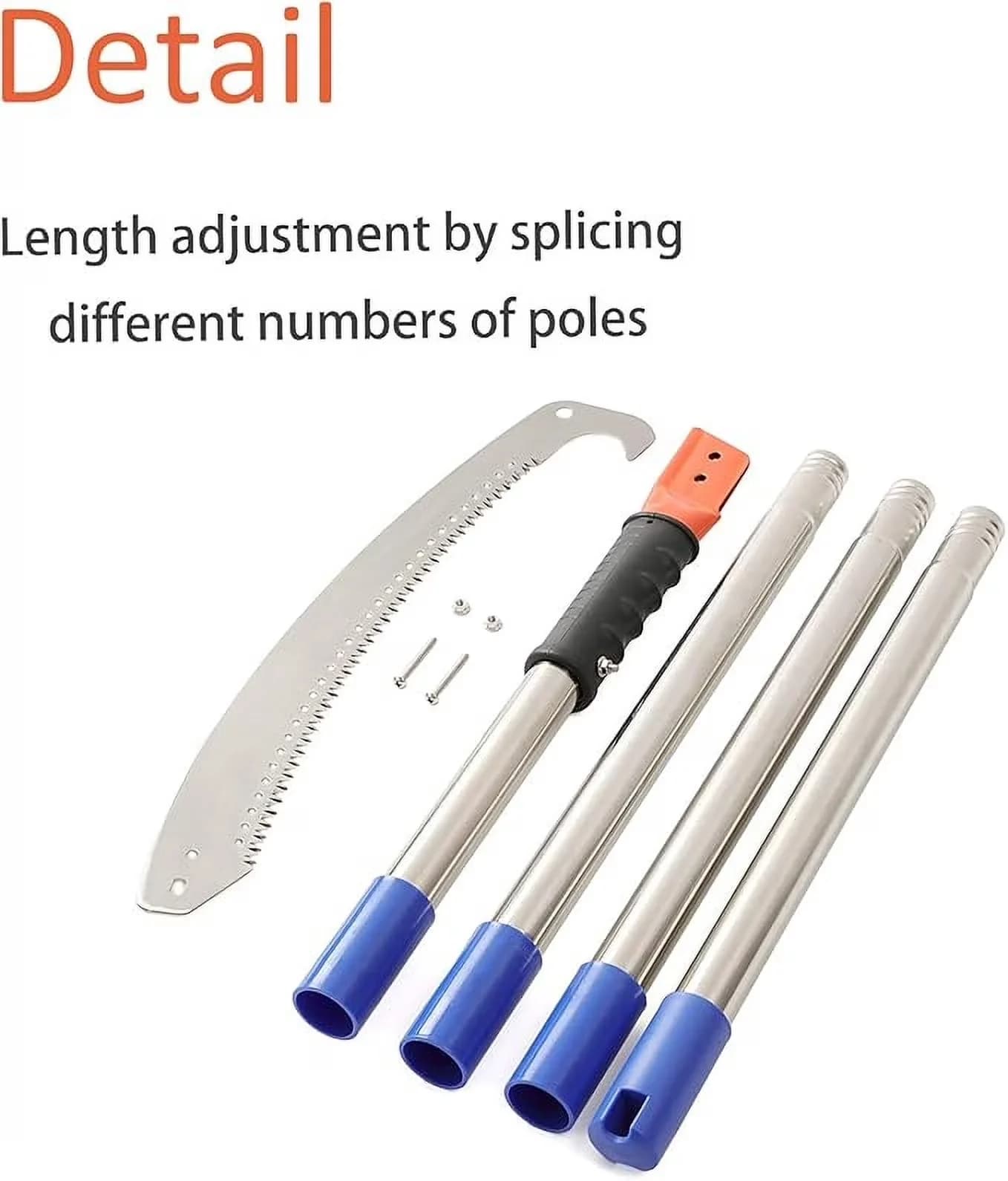 Quality Pole Saw with Adjustable, 7ft, Extend Long Handle - Quality Construction Model F8E1CC