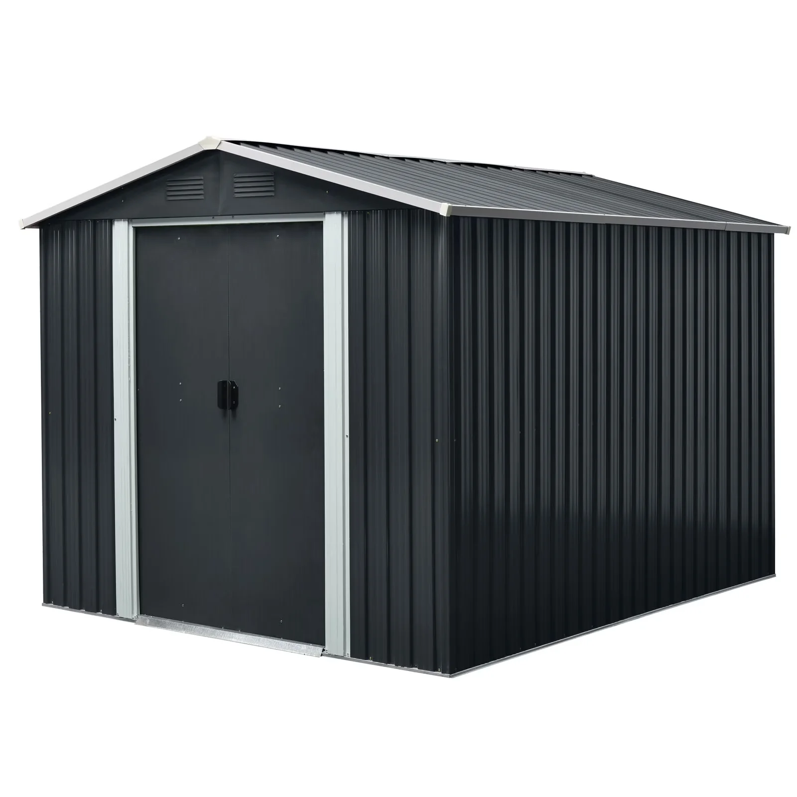 Classic Shed with Rust Resistant, Waterproof, Uv Resistant - Black#5 Iron Model 4FFAB4
