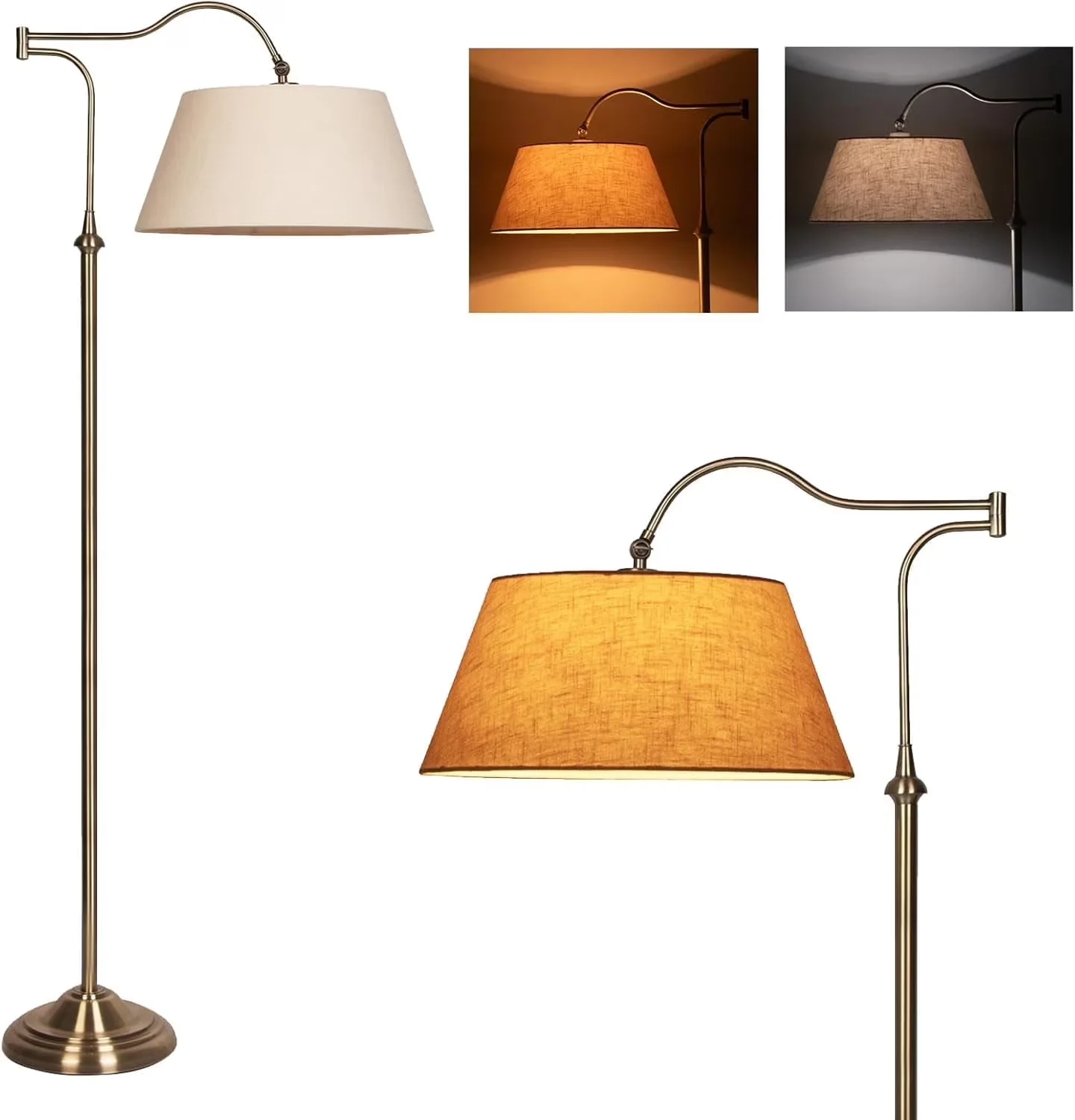 Efficient Floor Lamp with Minimalist, Standard Lamps, Dimmable - Metal Black Model CB76D5