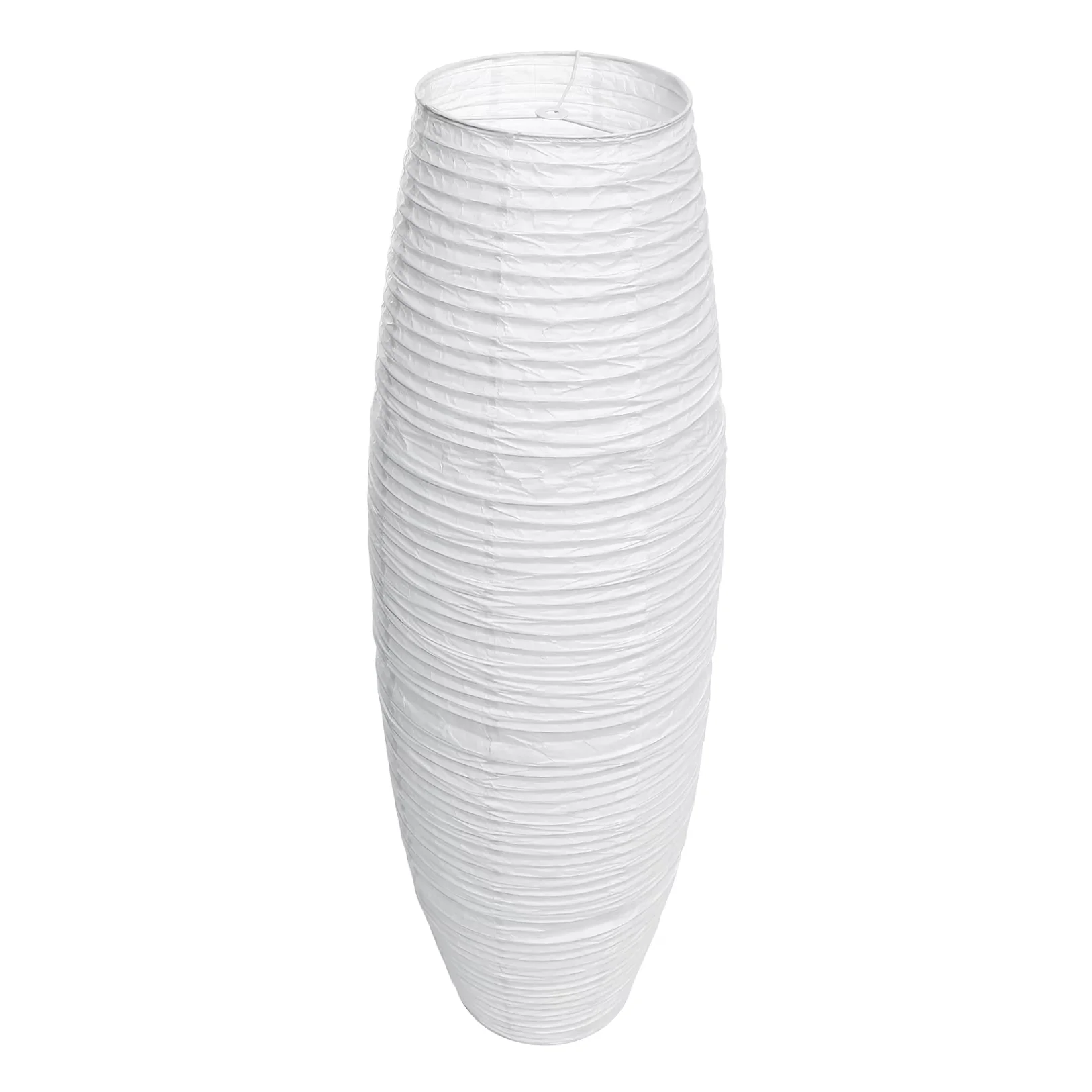 Essential Floor Lamp with Standard Lamps, Modern, White Paper Shade - Iron White for Home Model 745C7C