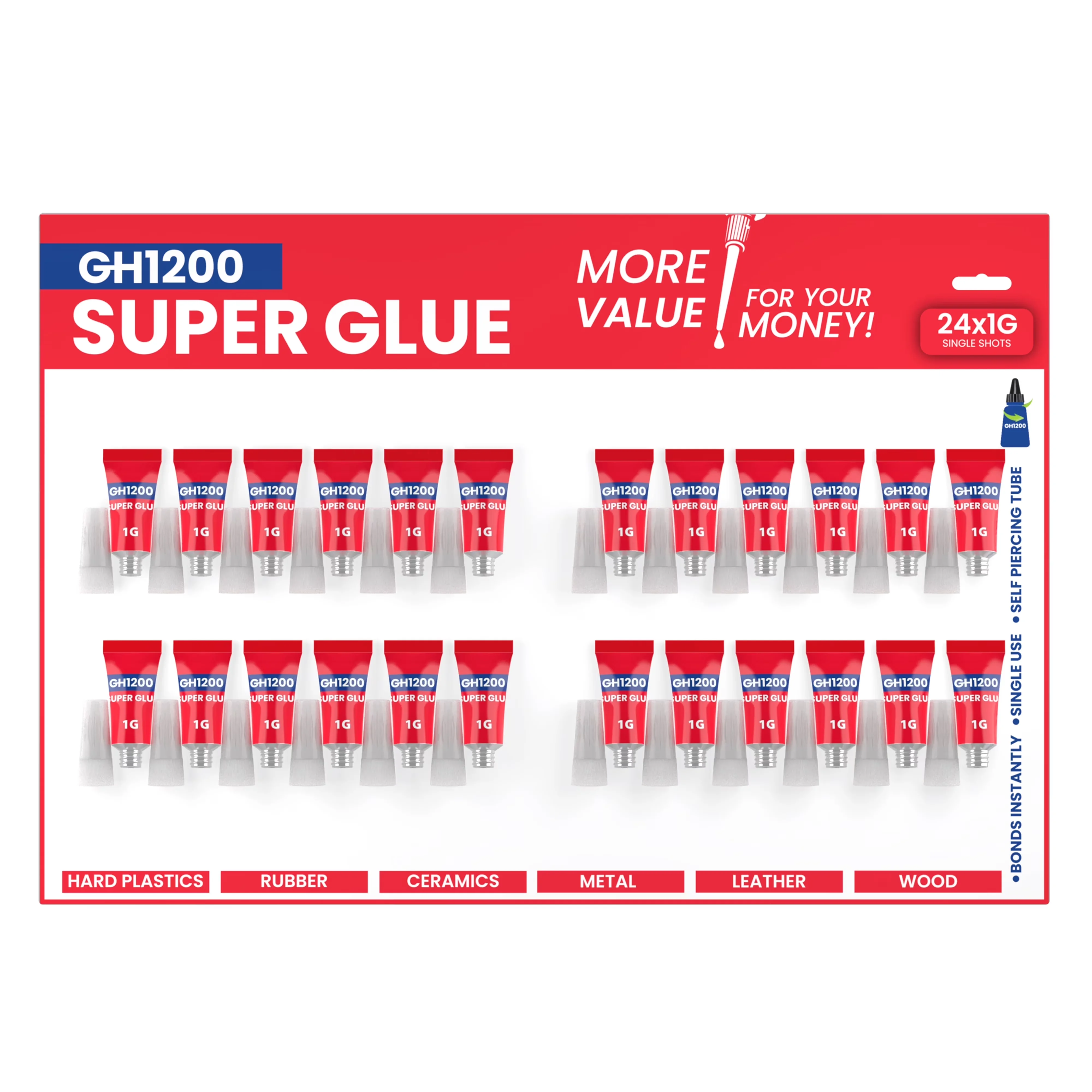 Essential Adhesives Glues In Paint Supplies Tool with Ca Glue / Cyanoacrylate Glue, Thick & Strong Adhesive Superglue - Clear Model 4A2977
