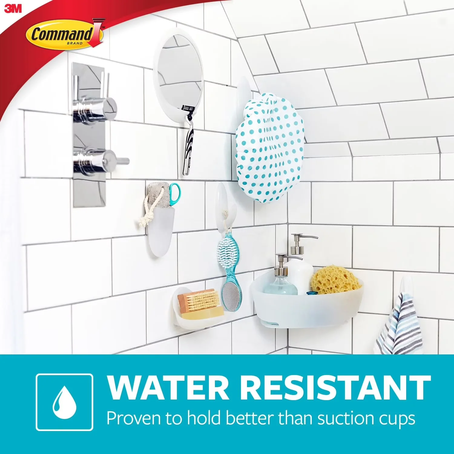 Classic Damage-Free Hanging with Easy Installation, White - Plastic White Model 83CD40