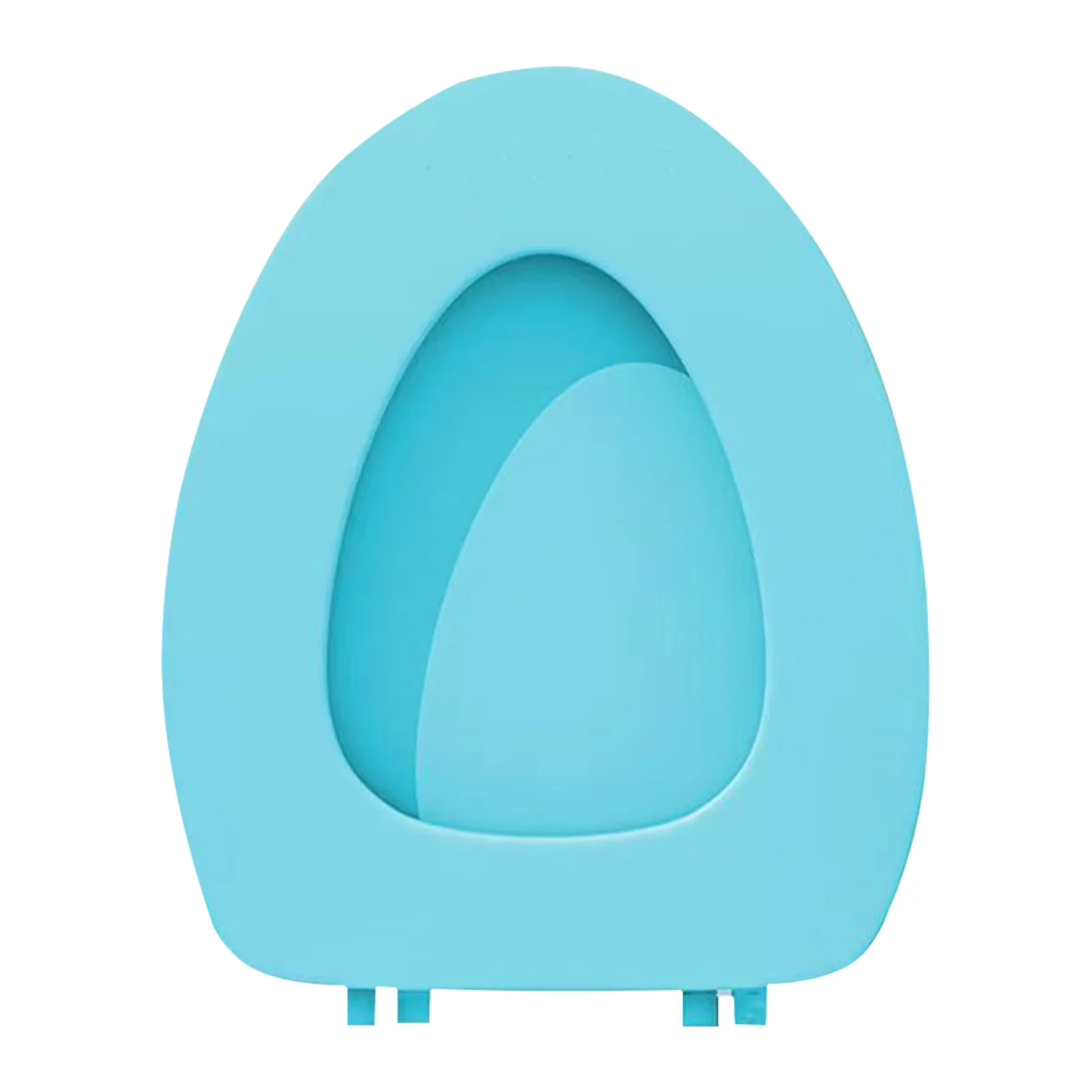 Premium Toilet Seats And Lid with Easy Installation, Comfortable Ergonomic Design - Plastic Blue Model 2978D4