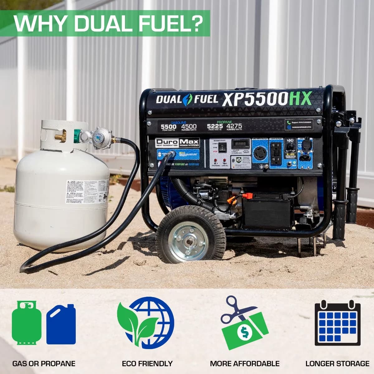 Reliable Generator with 5500W - XP5500HX - Heavy Duty Model D3423E
