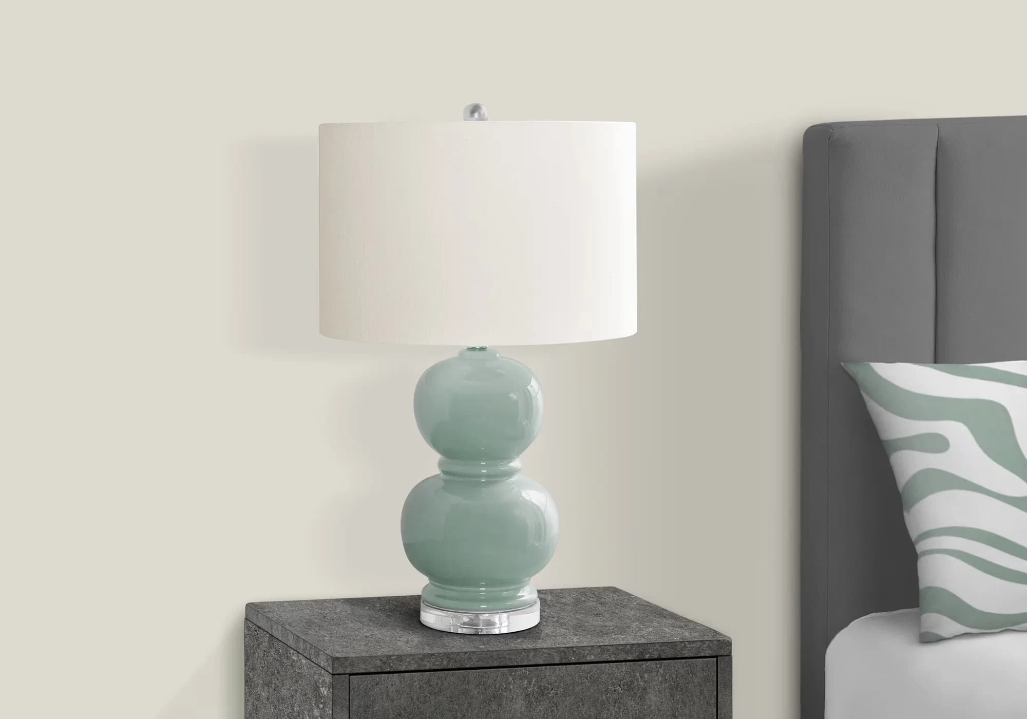Table Lamp Professional with Halogen, Dimmable, Lighting - Ceramic Blue Model 5EA62B