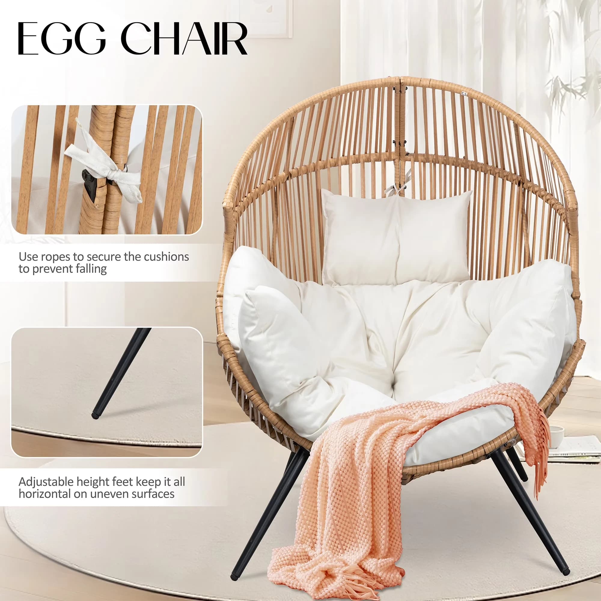 Sleek Patio Chair with Modern, Cushion for Indoor - Chairs - Industrial Grade Model 967C26