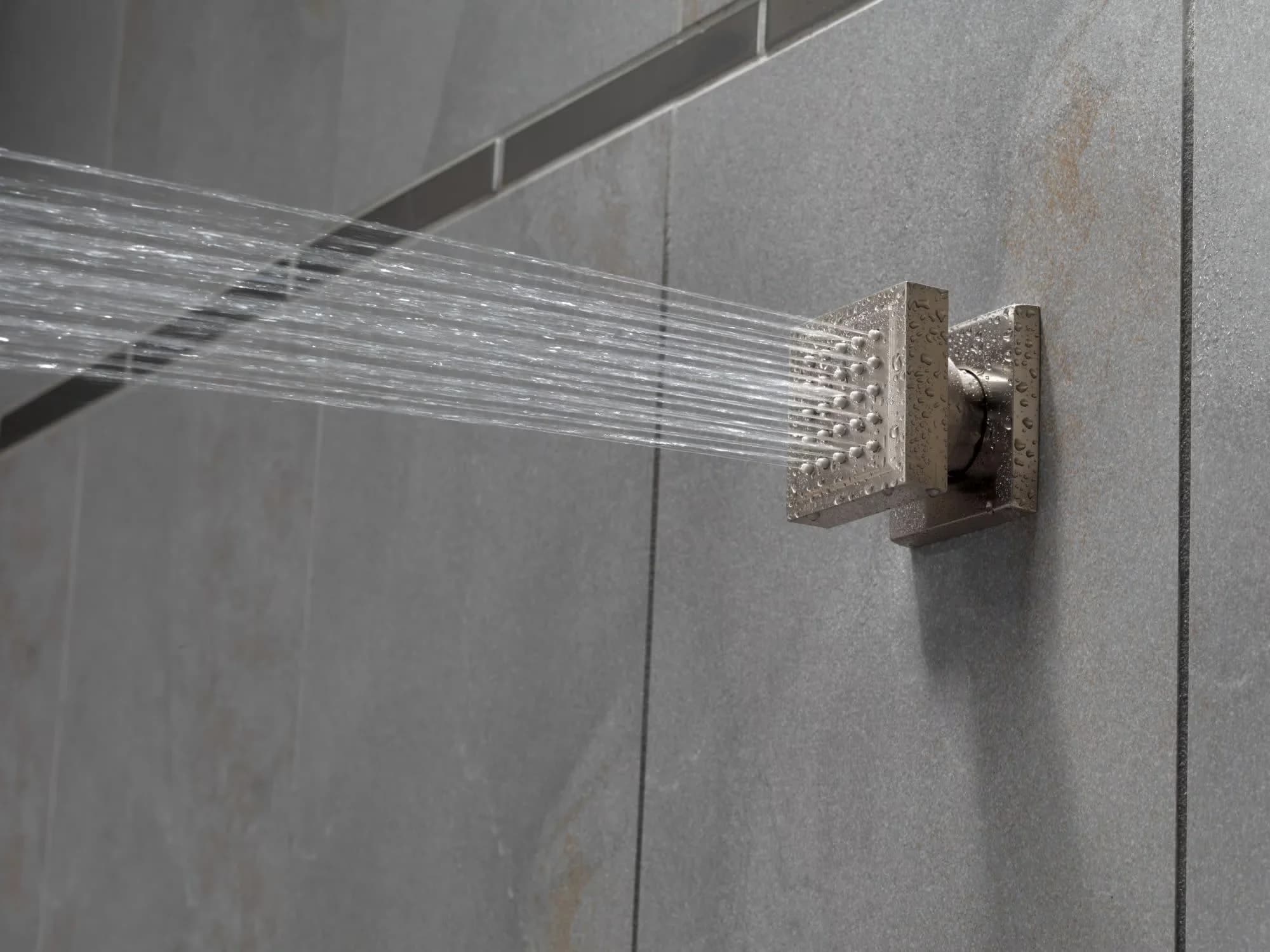 Versatile Shower Head with Body Spray, Lumicoat Chrome, Collection - Brass Model 34575B