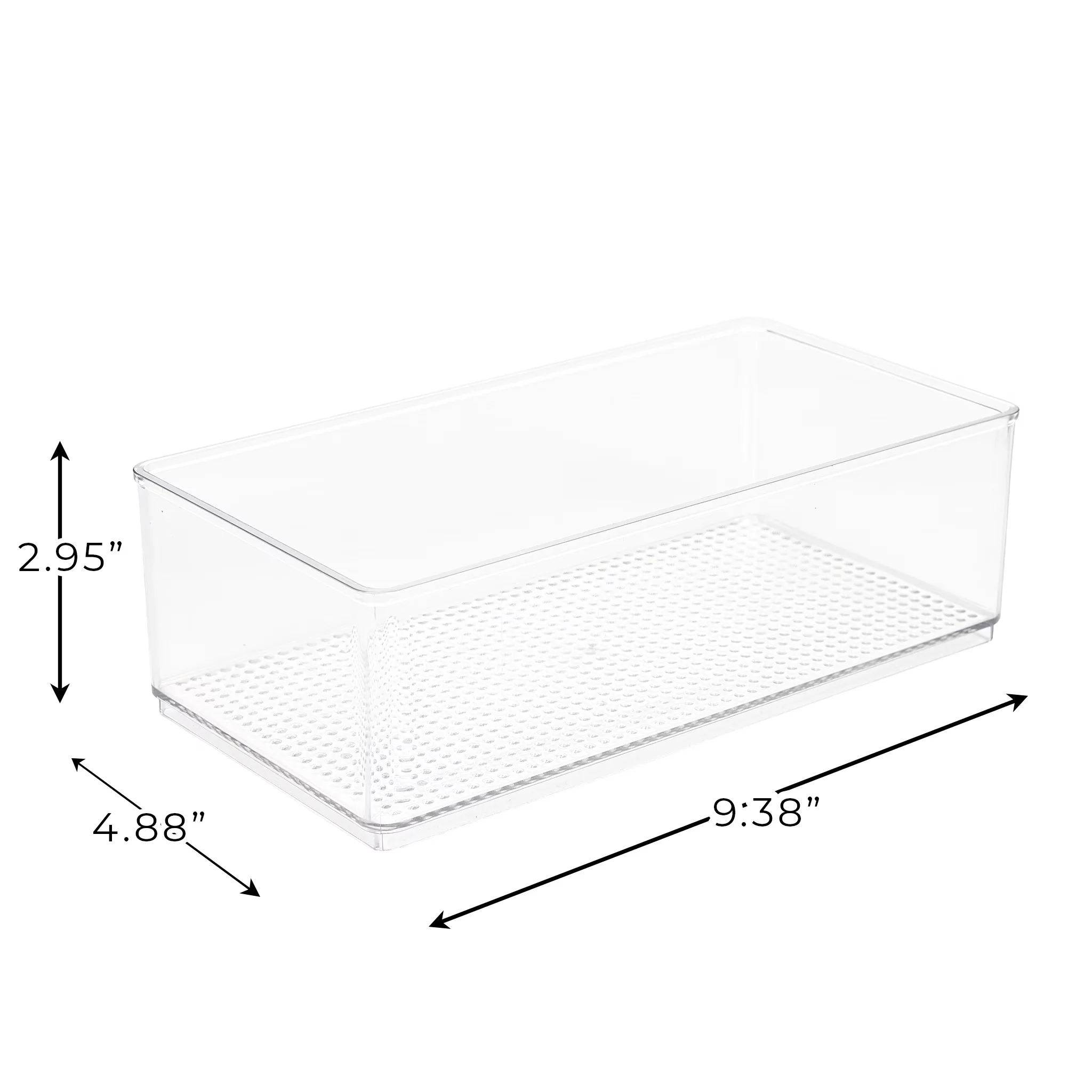 Innovative Garage Storage Supply with Stackable, Large Clear Plastic Organizer Bin - Plastic Clear for Bathroom Model 73787D