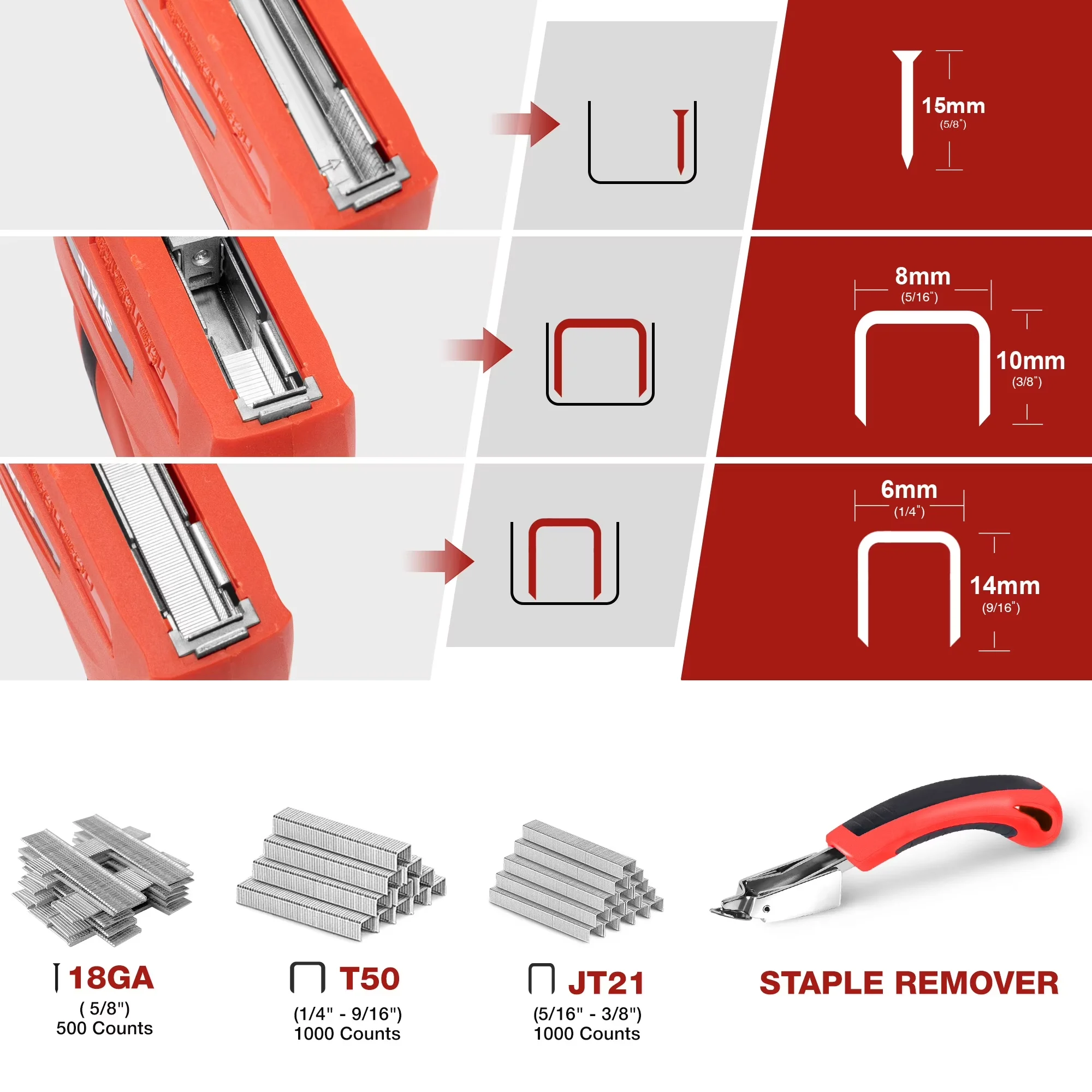 Sleek Power Tool with Battery, Cordless, Electric Staple Gun - 3 in for Home and Office Model 9E9A7E