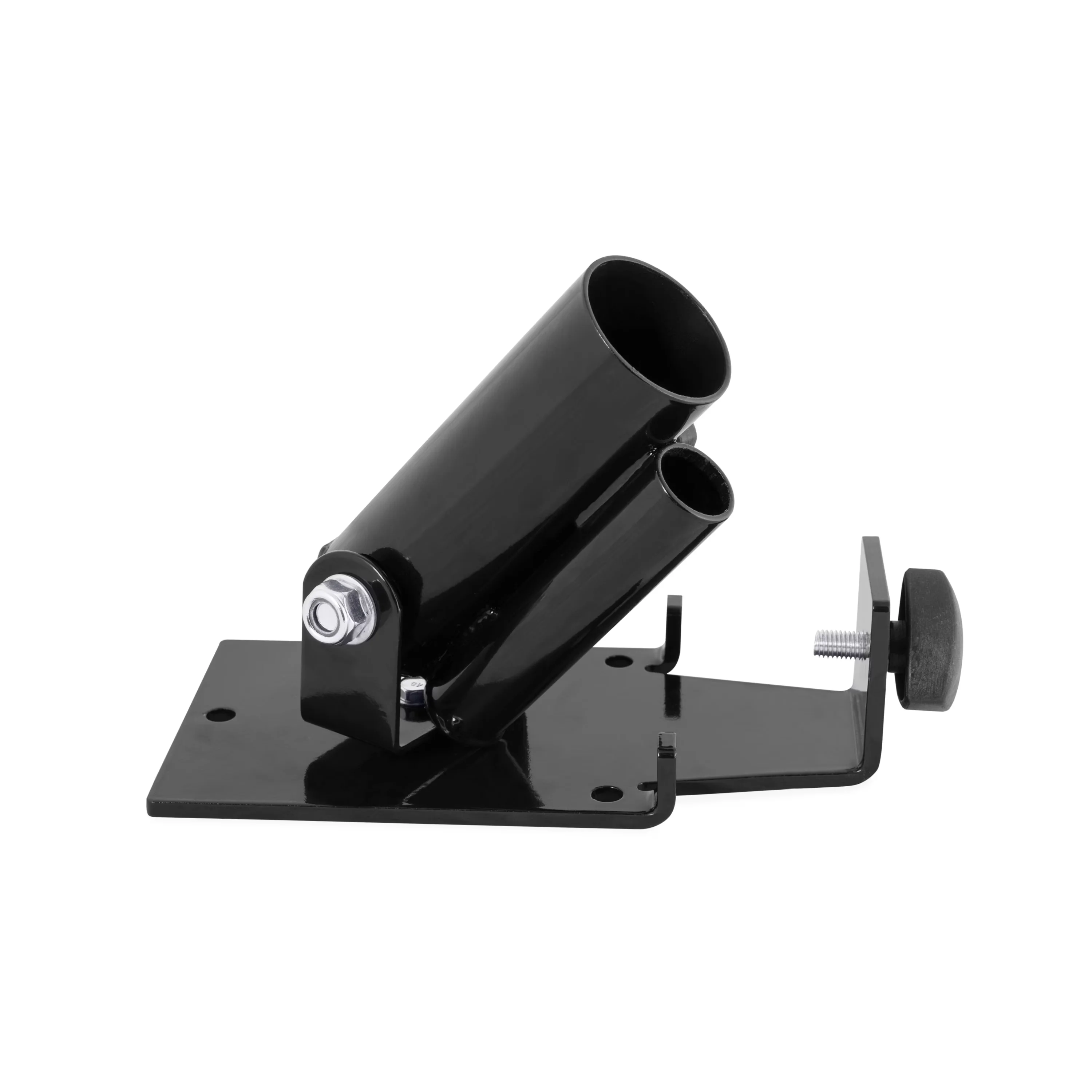 Quality Home Gym Accessory with Heavy Duty, Double Landmine Platform, Made of heavy-gauge steel - Steel Black Model 9DFC1A