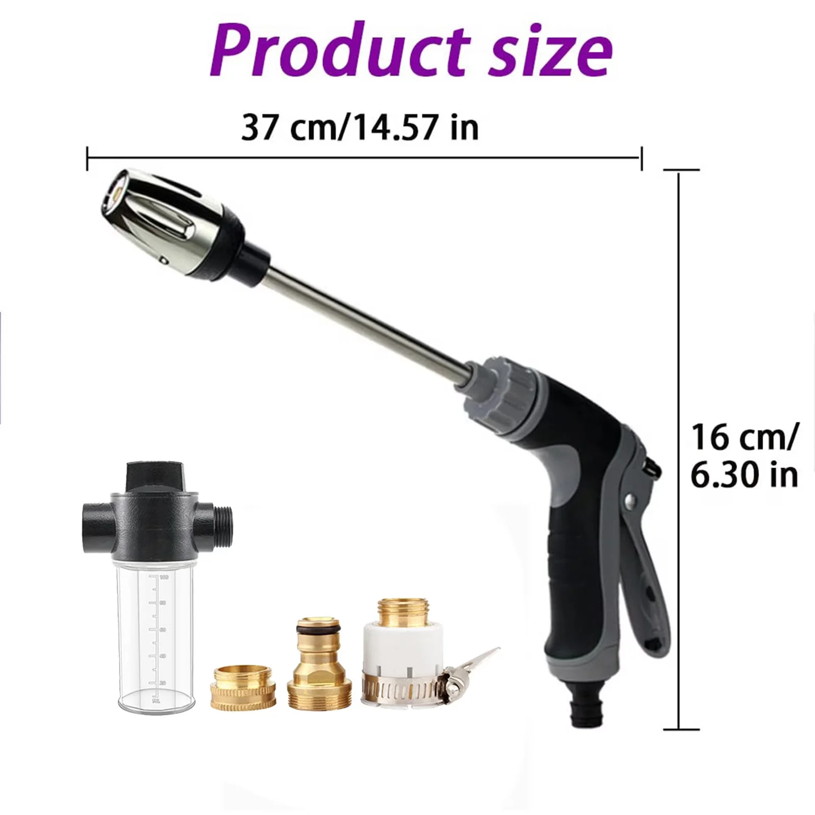 Pressure Washer Quality with Recyclable, Hose Hawk Pro, Powerful Cleaning - Plastic Model 32EBFE