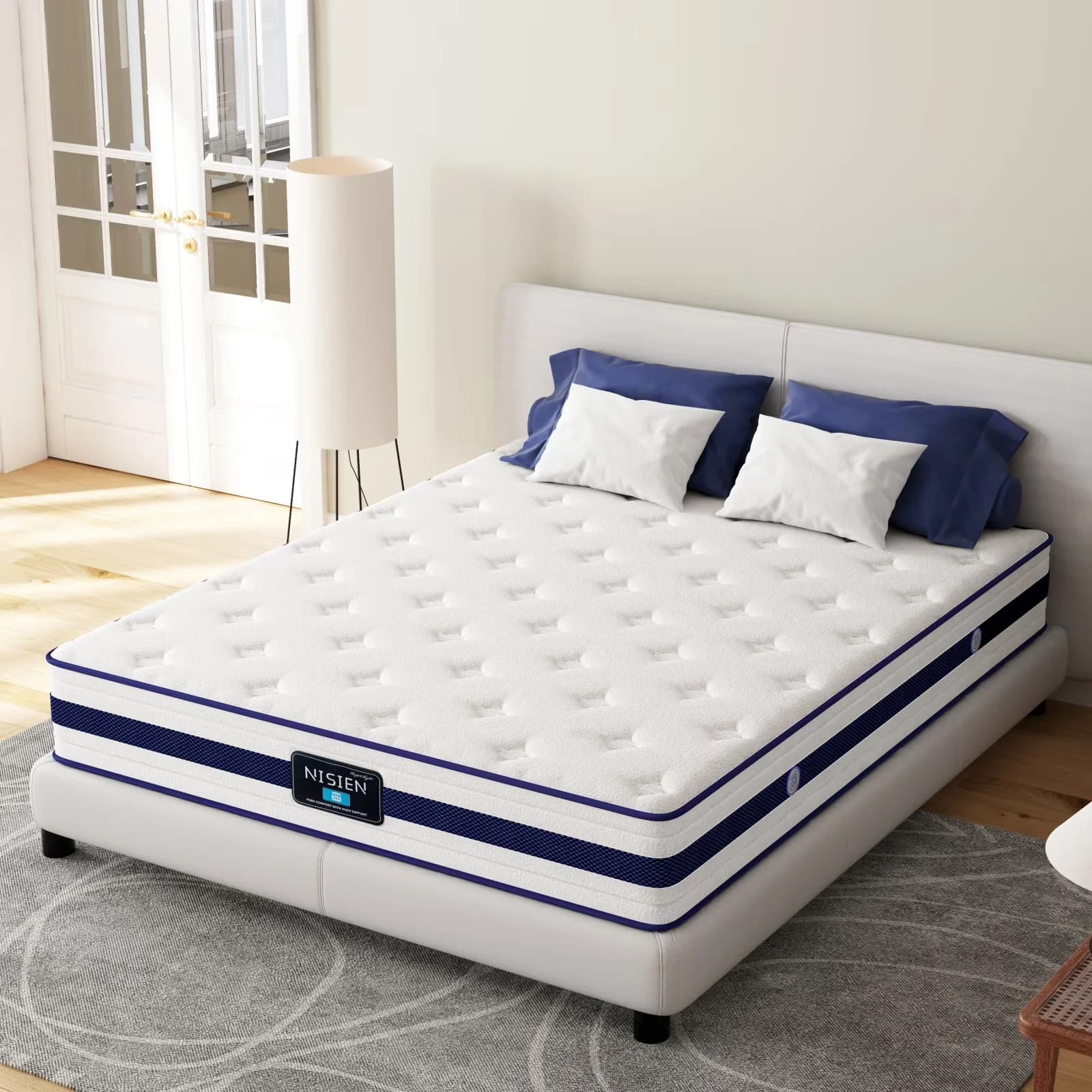 Mattresses Accessory Reliable with Hybrid King Mattress 12 Inch, Medium Firm King in a Box - Innerspring+Memory Foam Model 677C6B