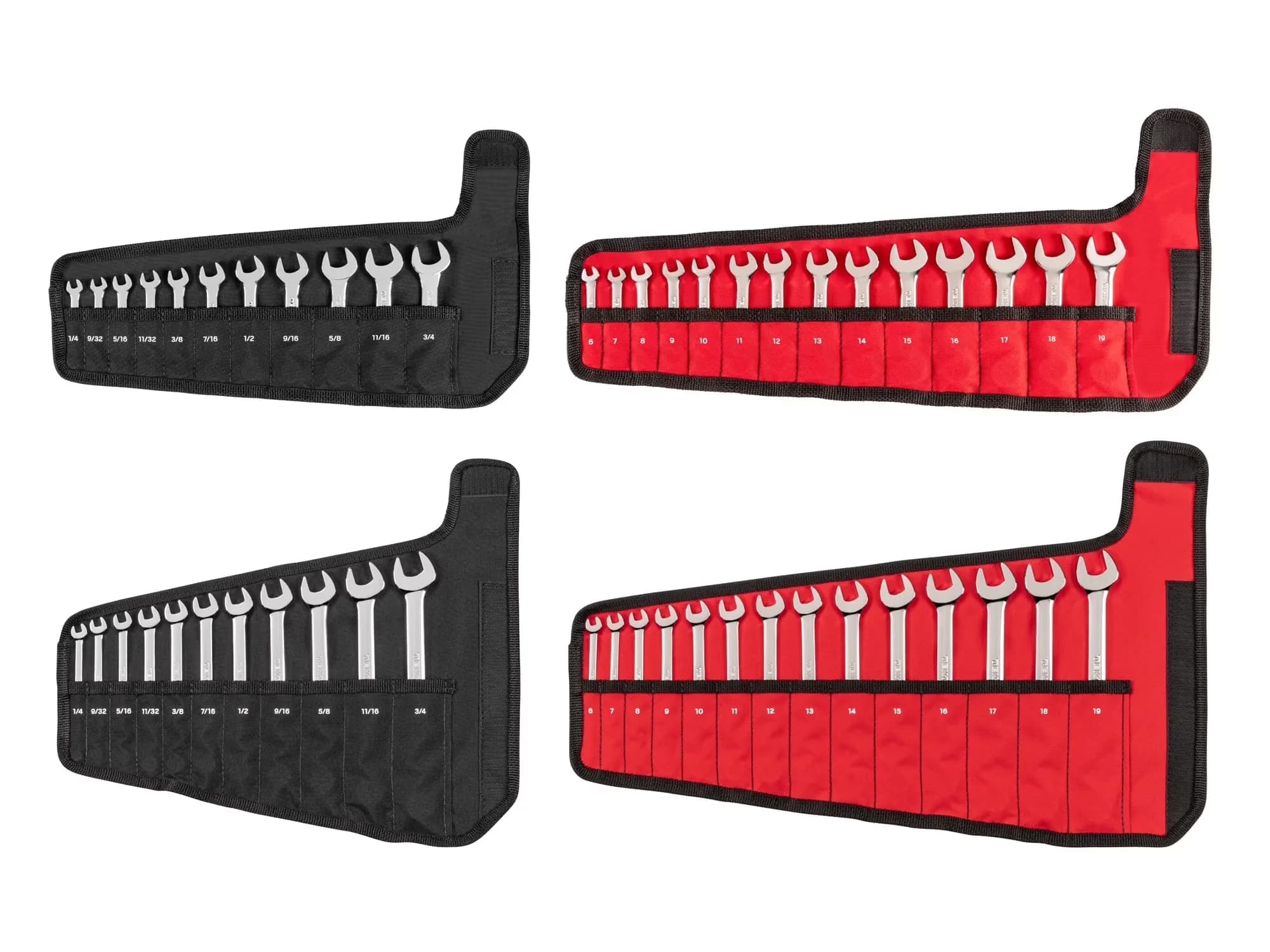 Innovative Hand Tool Set with Compact, 50-Piece (1/4-3/4 in, Pouches - Black Model D04901
