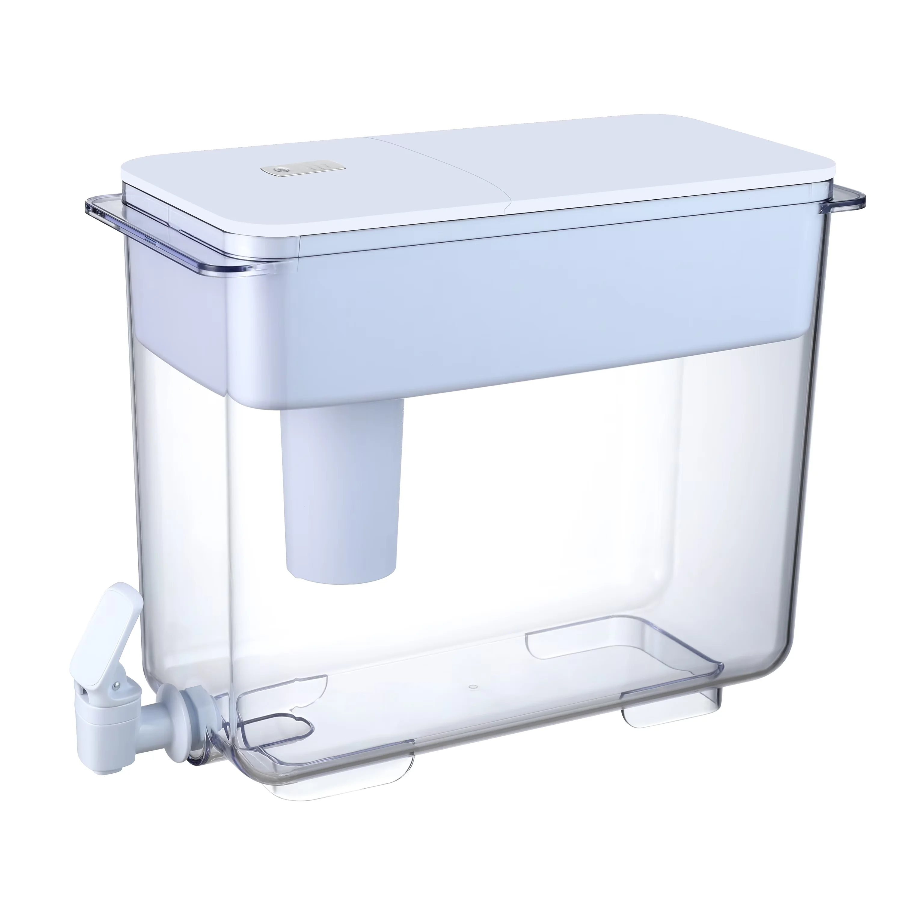 Water Filtration Sleek with Filter Pitcher 30 Cup Series, With digital life time indicator, White - As/Abs/Carbon/Ier White Model 9F7E02