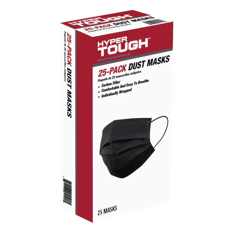 Professional Protective Equipment with Disposable, Dust Masks - Black Non-Woven Fabric, Activated Carbon Filter Model C216CE