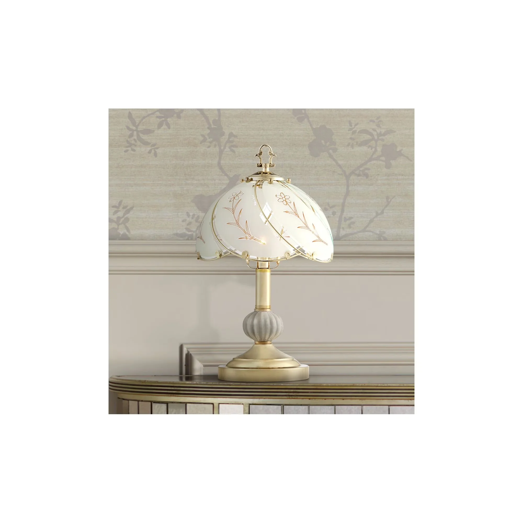 Quality Lamp with Halogen, Standard Lamps - Gold Metal for Bedroom Traditional Model 4C79DF