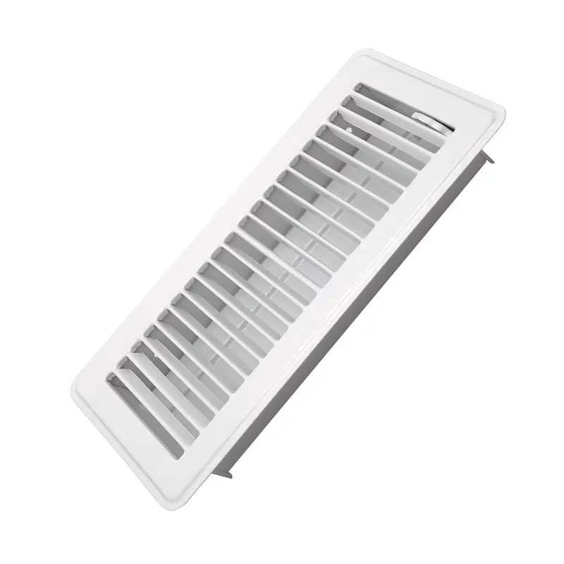 Grey Vinyl Flooring Vinyl Plank Flooring Efficient with Fire-Resistant, Heavy Duty Steel Walkable Floor Vents, Vent Covers - White... Model F3E1B3