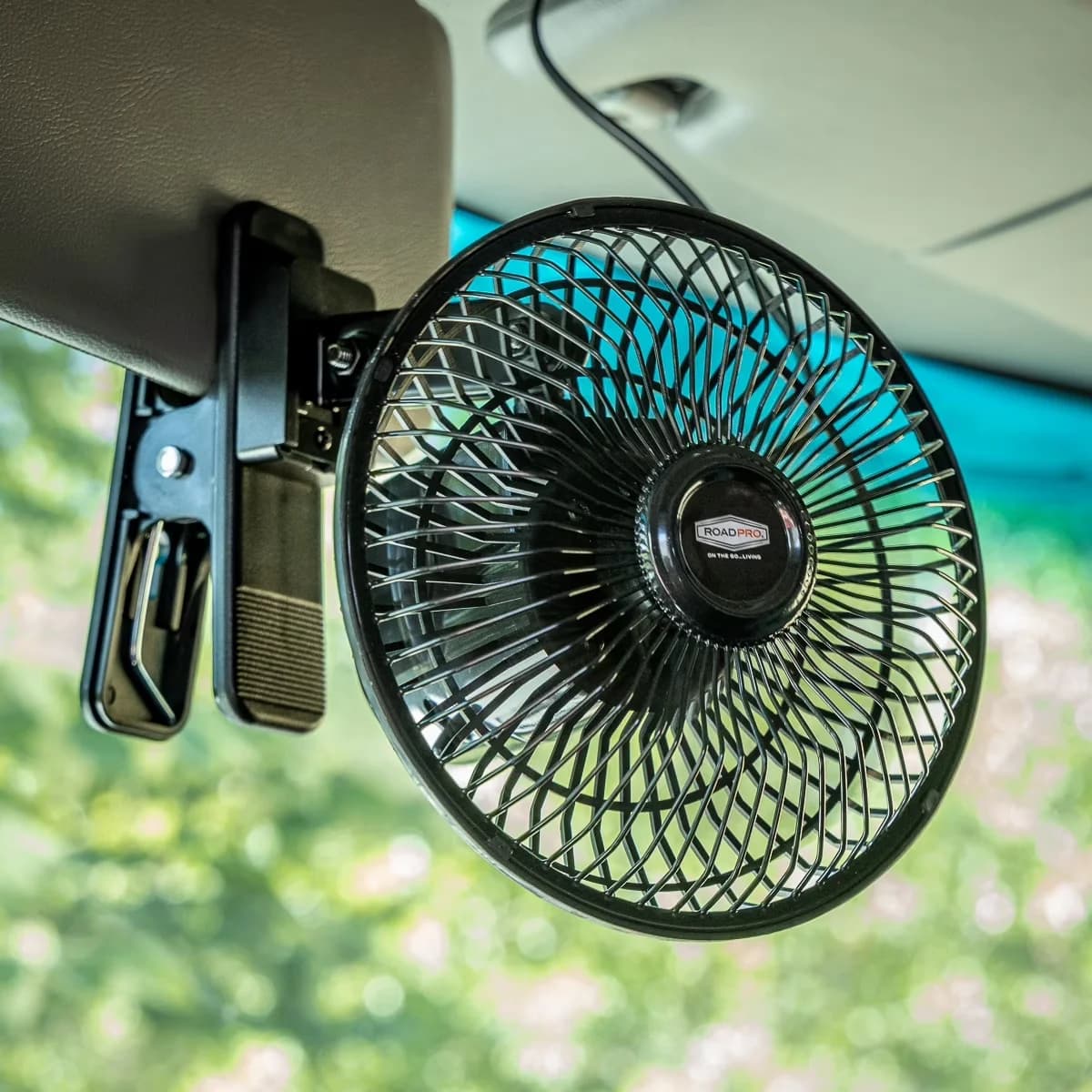Fans In Cooling Sleek with Oscillating, 12 Volt Quick Clip Oscillating Fan - Black Plastic Model D08311