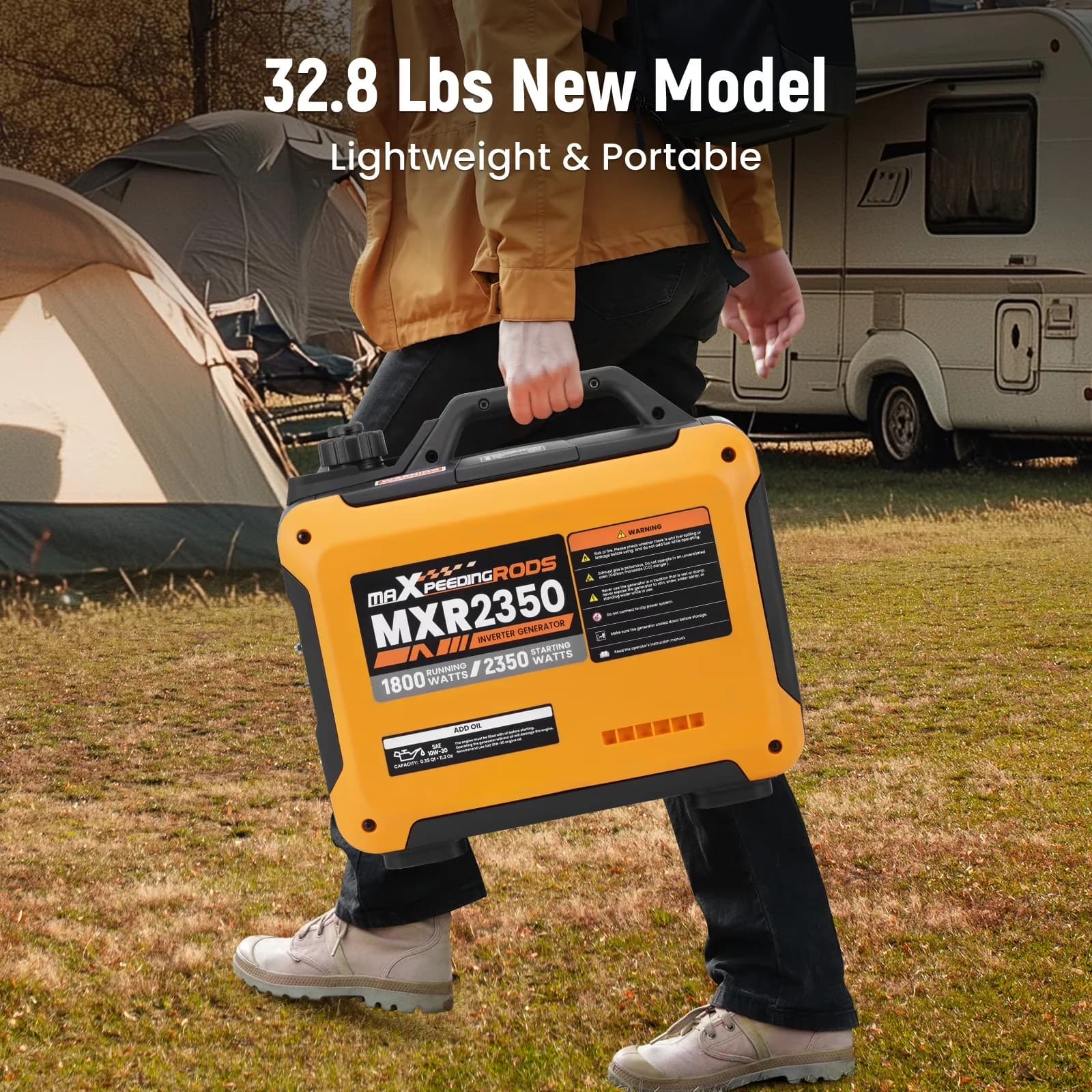 Quality Generator with 2350W, Overload Protection, 2350W Portable - Heavy Duty Model 957AD6