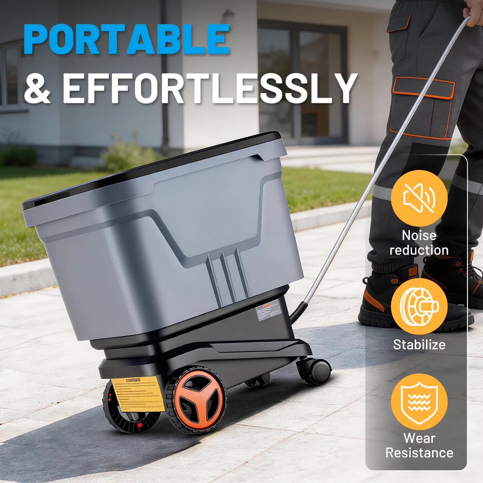 Efficient Pressure Washer with Battery, Quick Connect Tips, Translucent Fuel Tank for Car, Home - Model 459EAD