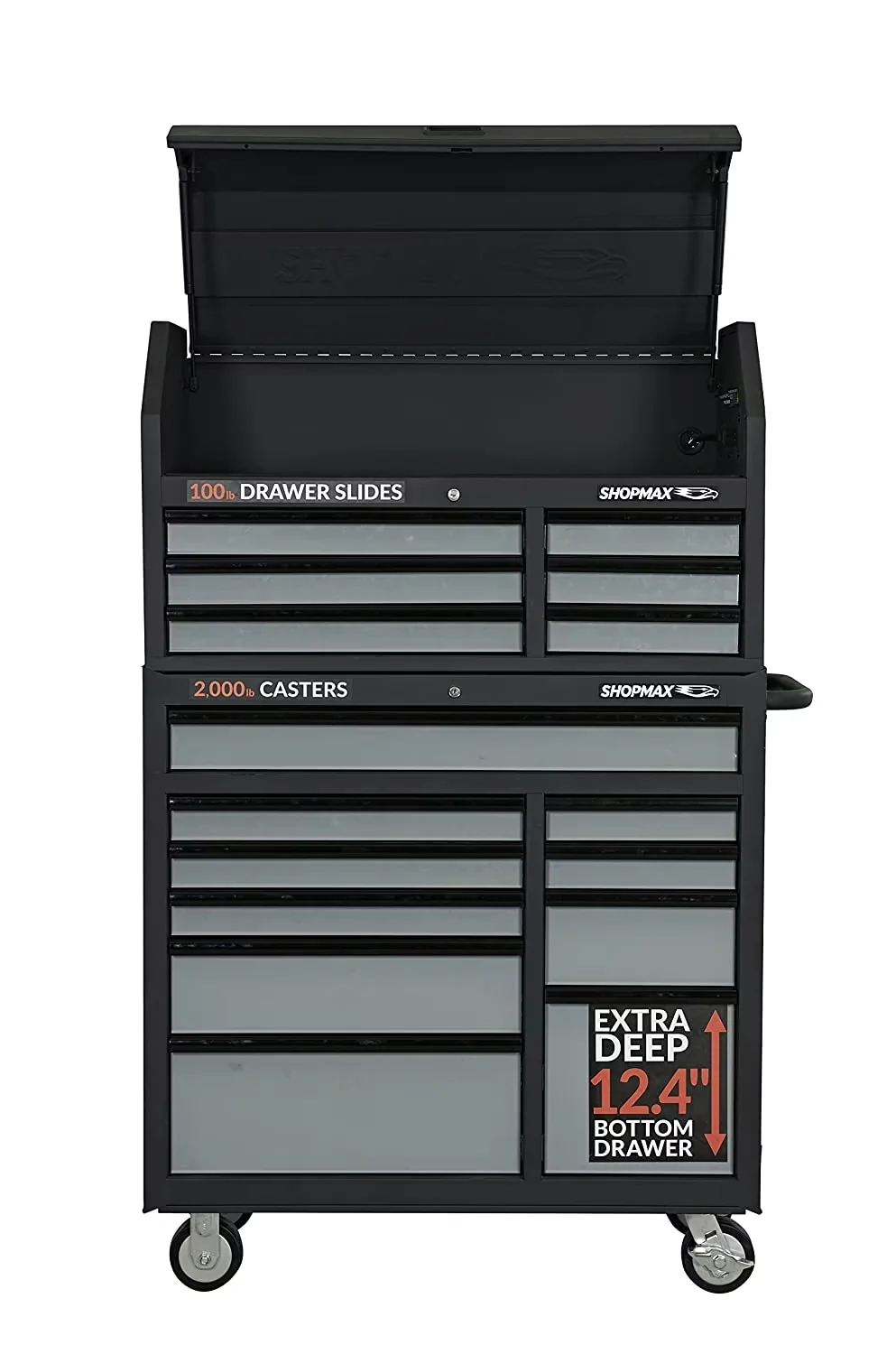Premium Toolstorage with Heavy-Duty, Rolling - Steel Mid-size 16 - Compact and Portable Model 17F68C