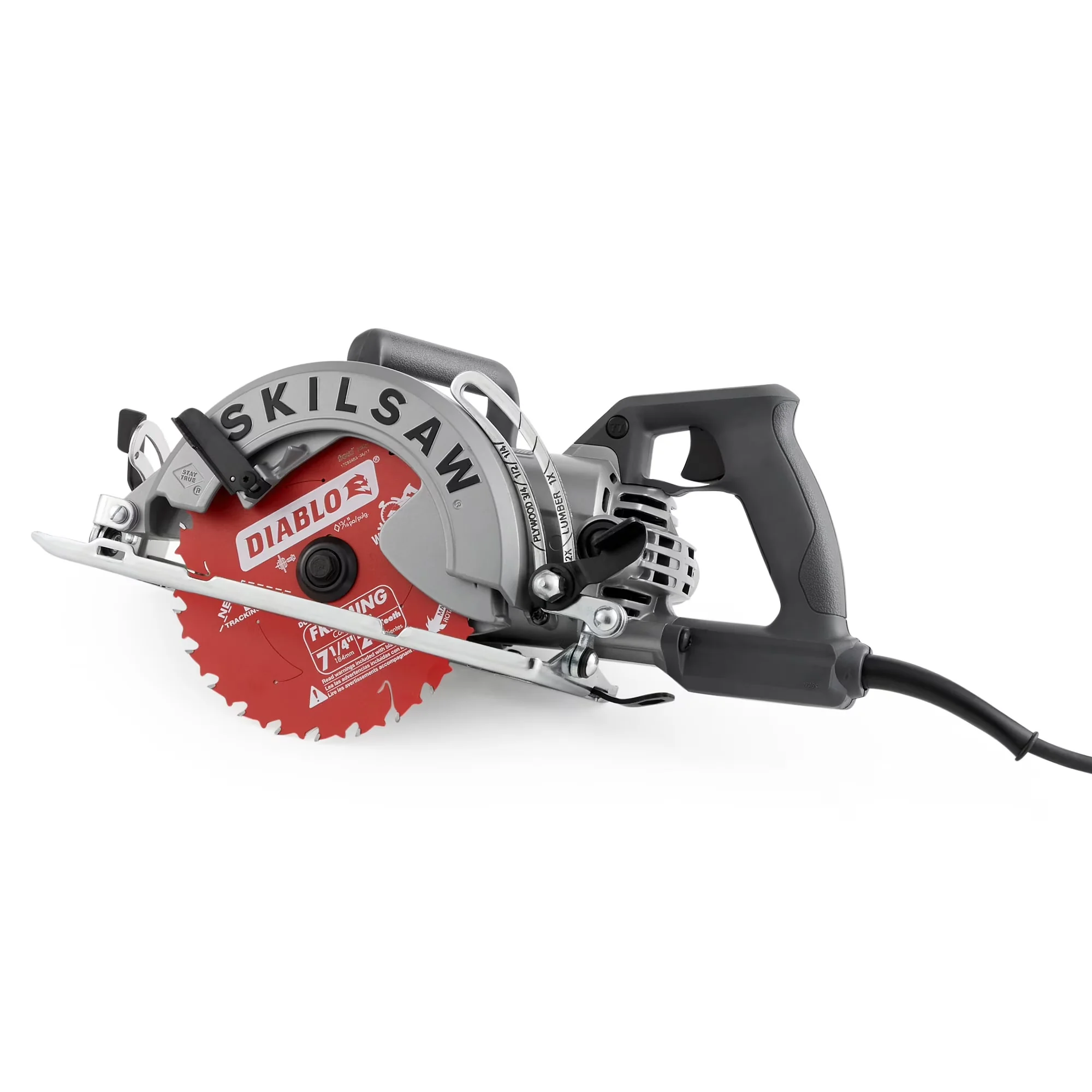Modern Power Saw with Lightweight, Specifications:, 24-tooth Diablo carbide blade included - Model E104D7