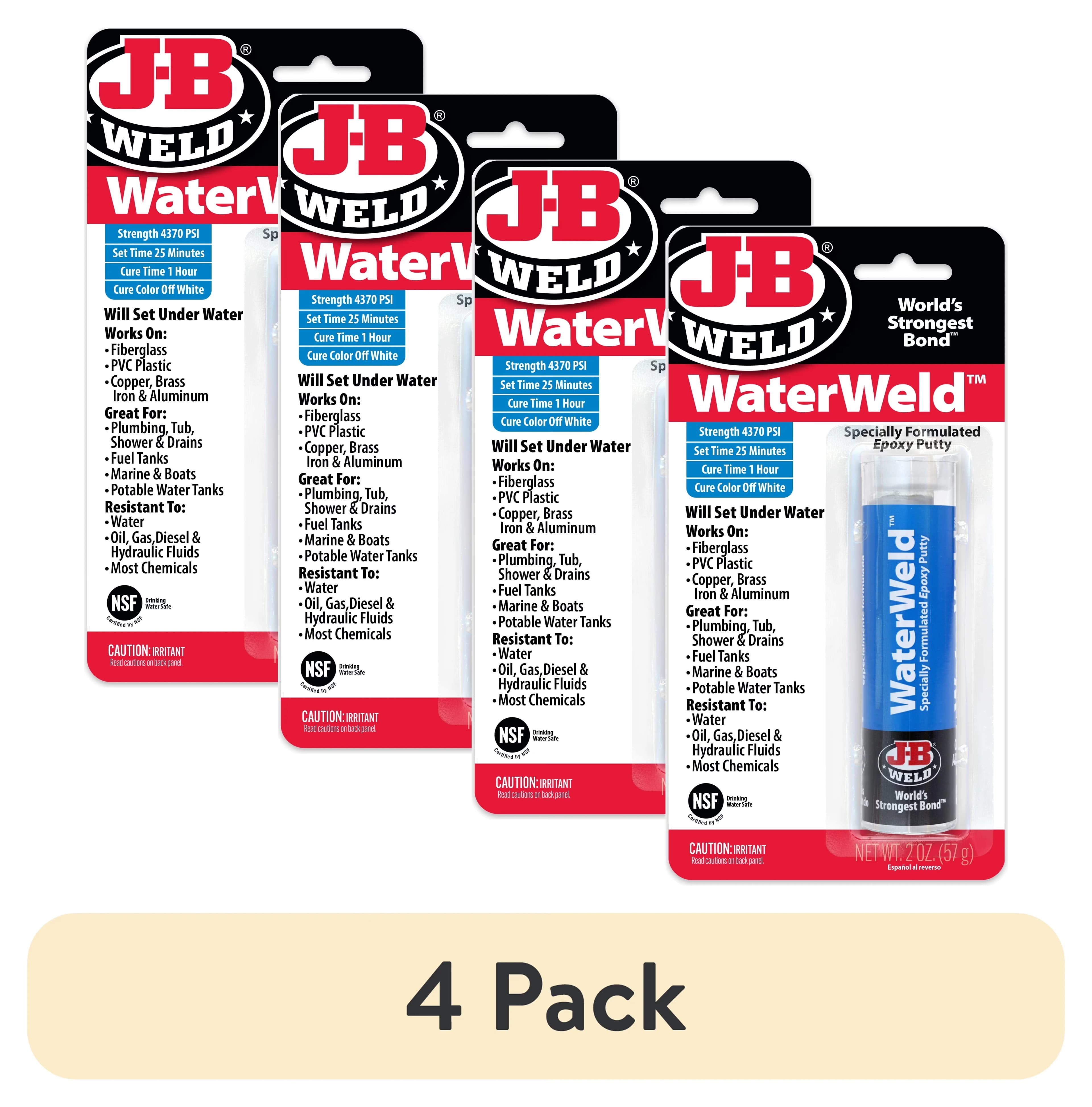 Quality Plumbing with Waterproof, 2 oz. White - 2 oz 4 pack - Professional Series Model A552E8