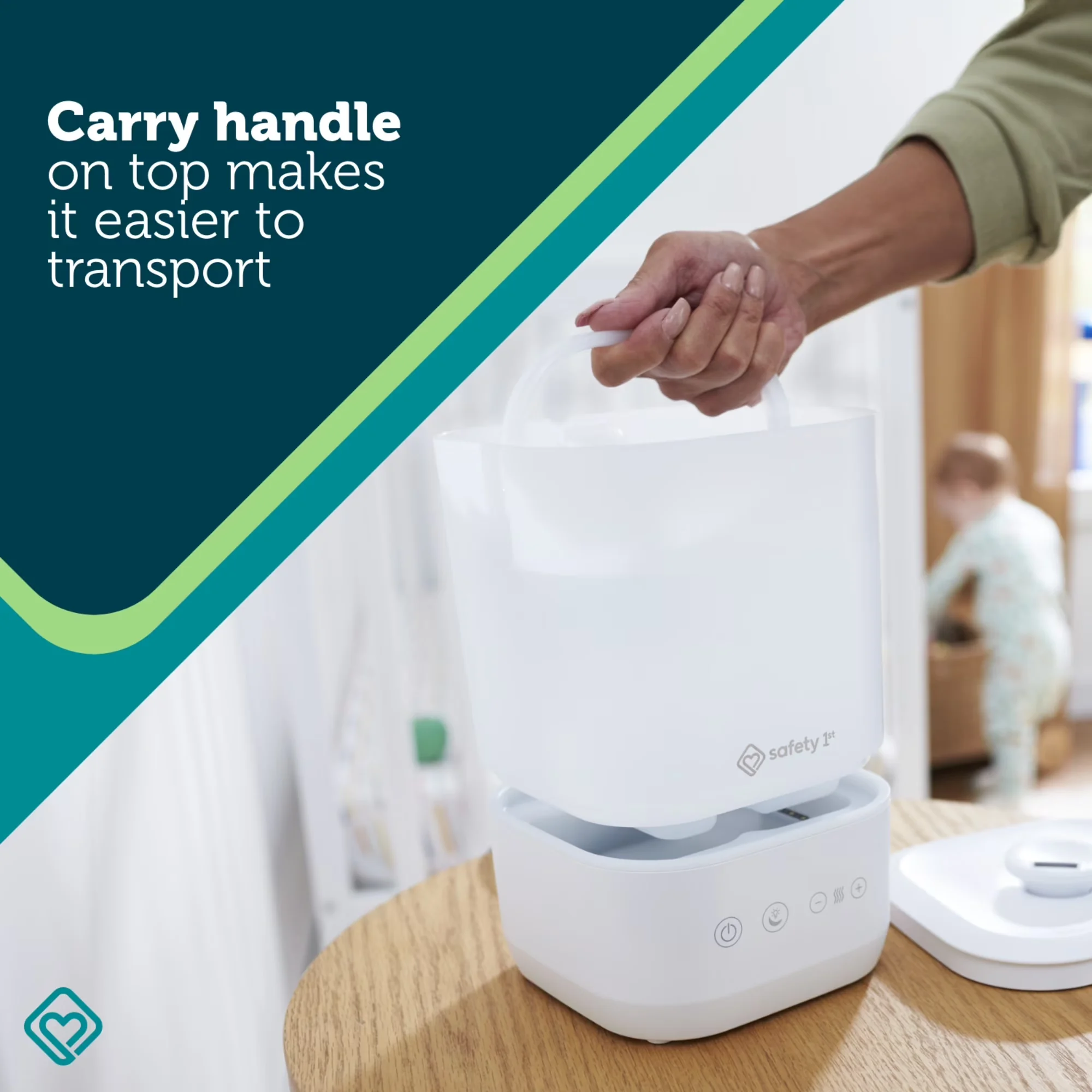 Humidifier Compact with Adjustable Humidistat, Empty Tank Indicator - White Model 953E34