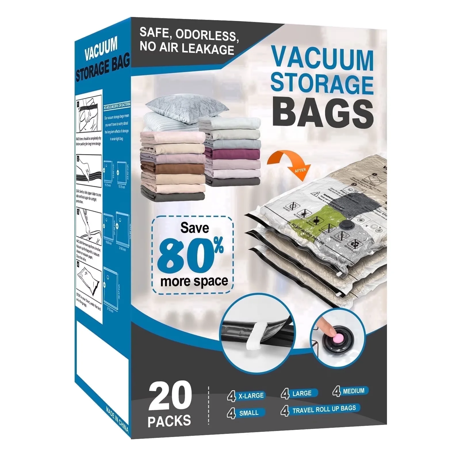 Modern Moving with Portable - Pa+Pe Clear 20 Pack - Durable Build Model A5428B
