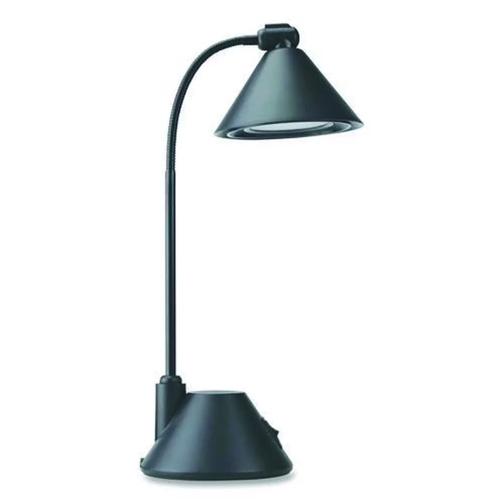 Lamp Compact with LED, Transitional, Alera Led Task - Plastic Black - Contemporary Style Model 3EFA23