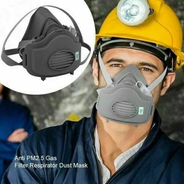 Sleek Protective Equipment with Safety Gas Mask Respirator Half Face - Reliable Performance Model A5AD38