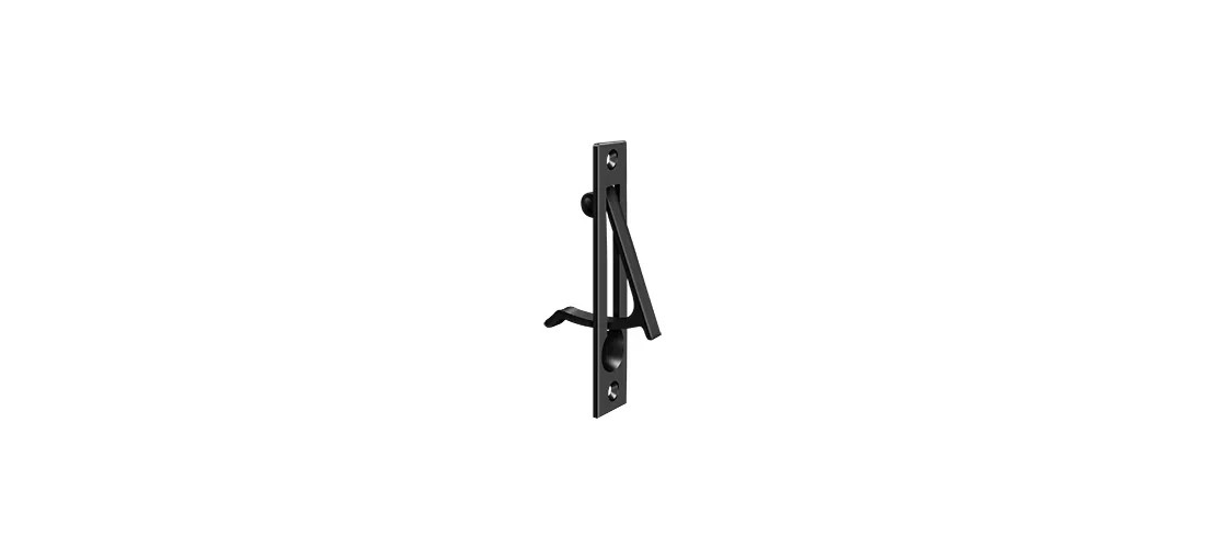 Efficient Kitchen Renovation with Matte Black, 4" x 3/4" Edge Pull - Solid Brass Black Model 4D69B9