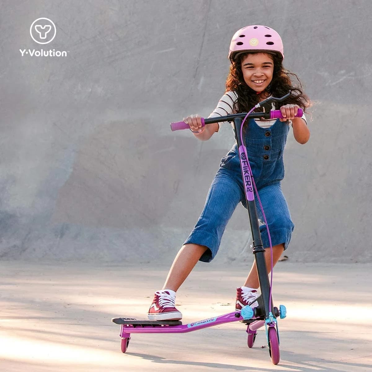 Stylish Scooter with Compact, Foldable, Fliker weight is 15lbs - Steel Purple Model 82B466