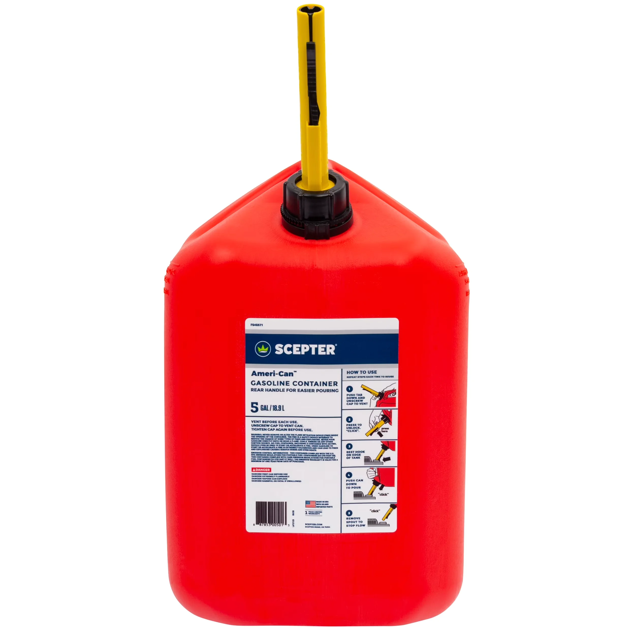Essential Replacement Parts Accessory with Portable, Waterproof, Weather-Resistant - Red Plastic Model 7758C2