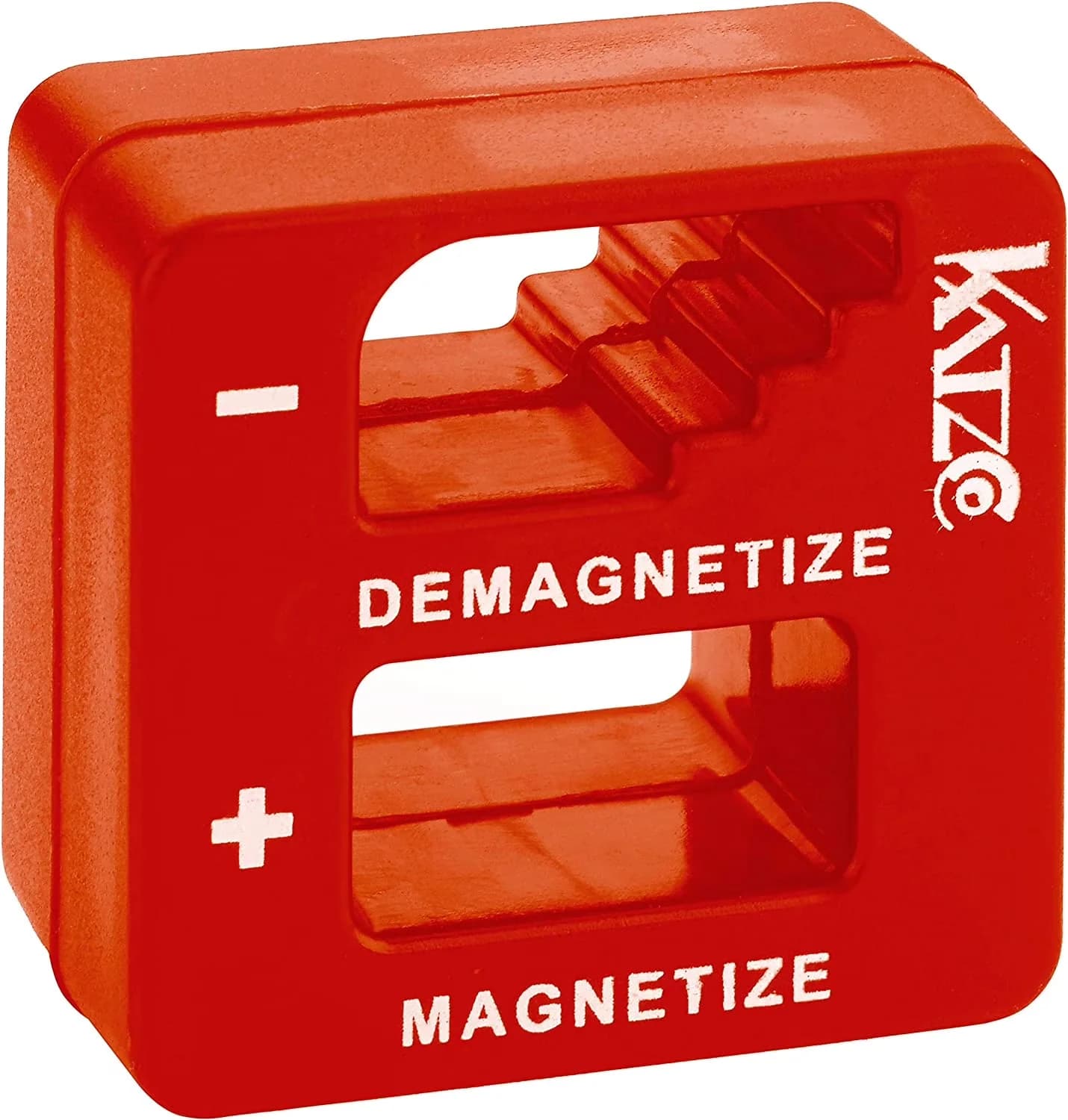 Pro Tool Reliable with Storage, 1 Pack, Katzco Red Magnetizer and Demagnetizer - Plastic White Model 5CBA70